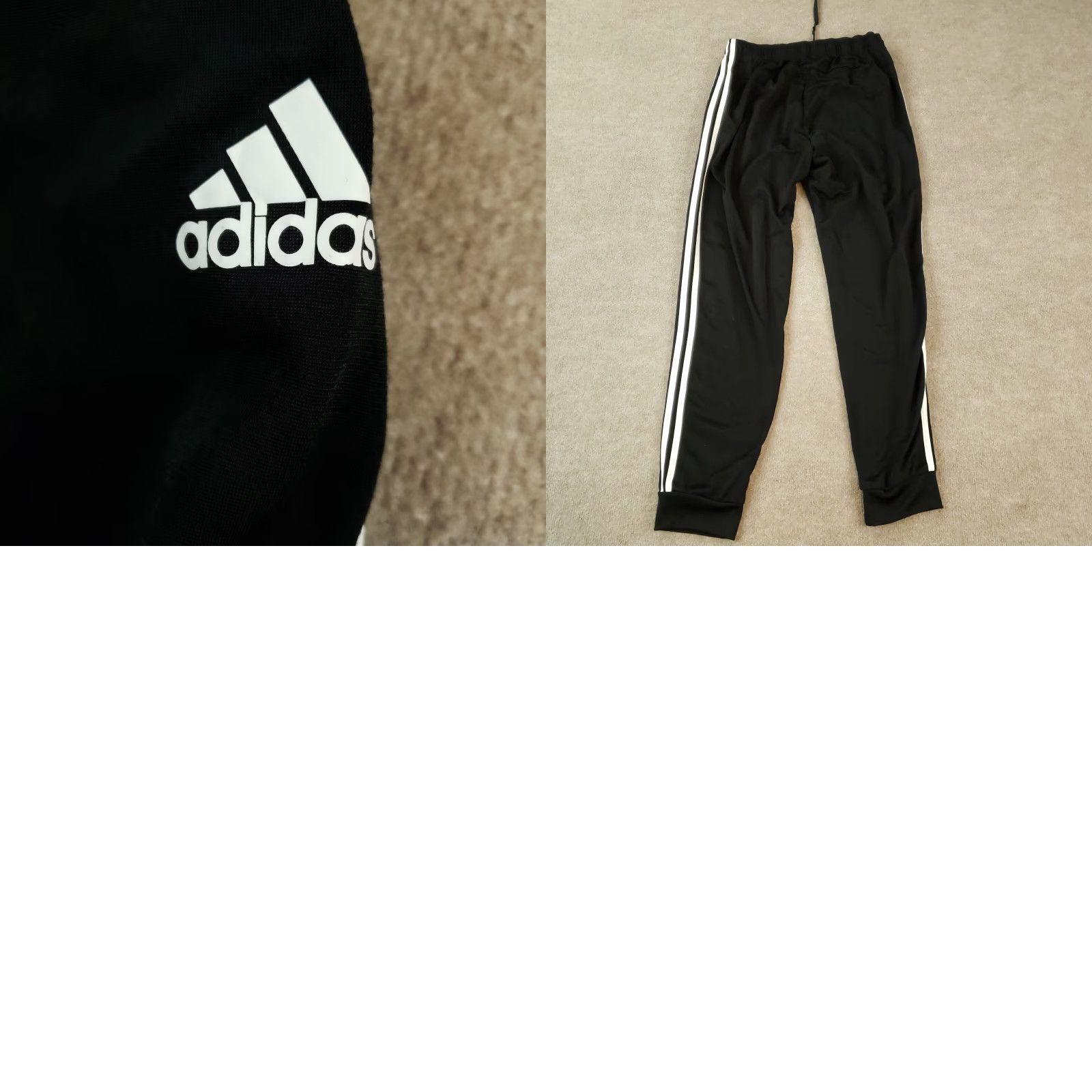Adidas Adidas Pants Mens Large Black Jogger Pockets Drawstring Elastic Waist Casual Sport Size US 28 / EU 44 - 8 Thumbnail