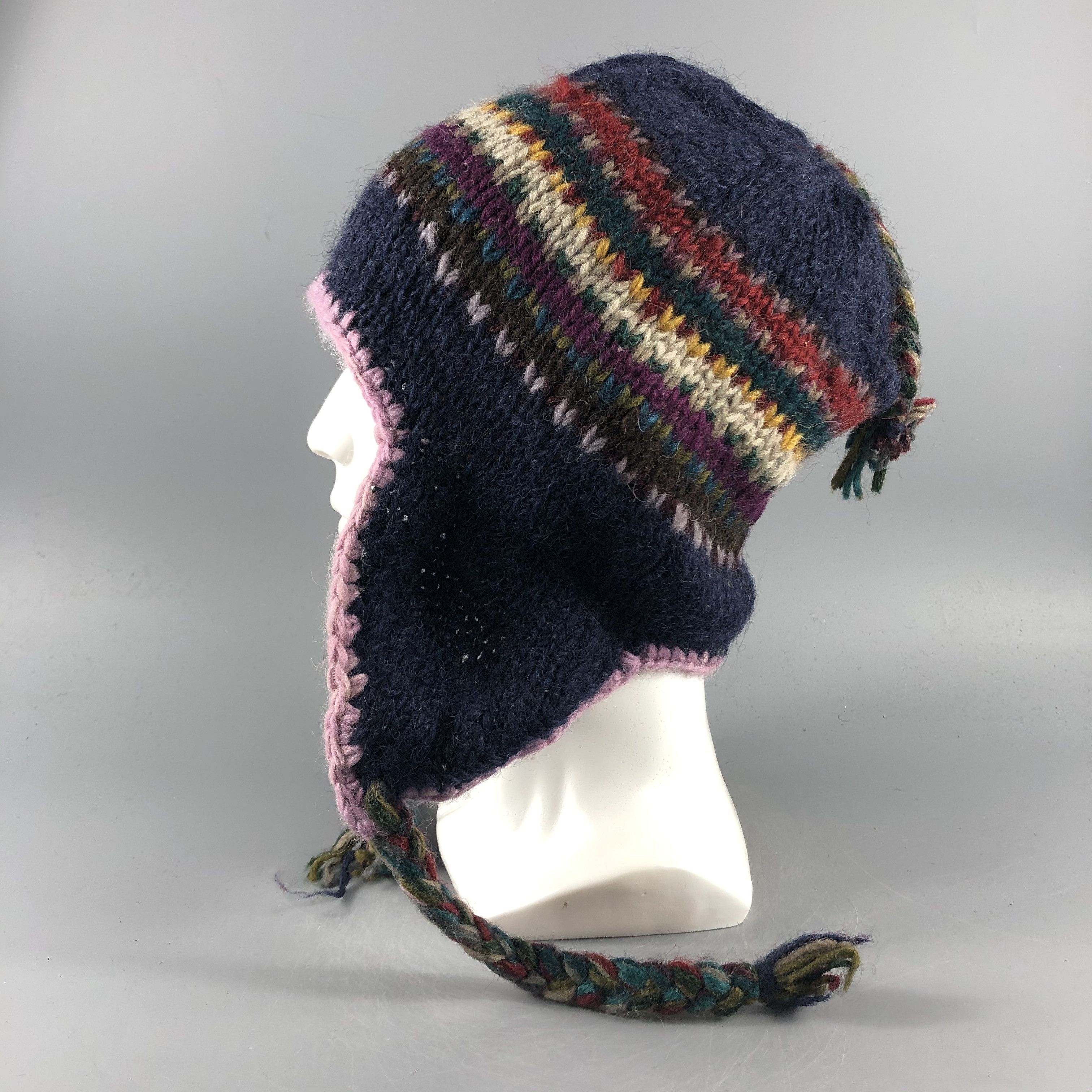 Japanese Brand × Vintage Ear Flap Hat Beanie Snow Hat Snow Cap -D169 Size ONE SIZE - 1 Thumbnail
