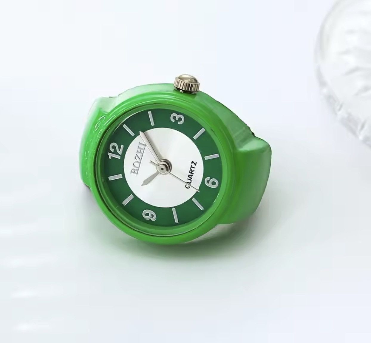 Jewelry Trendy Finger Watch Open Ring Size ONE SIZE - 2 Thumbnail