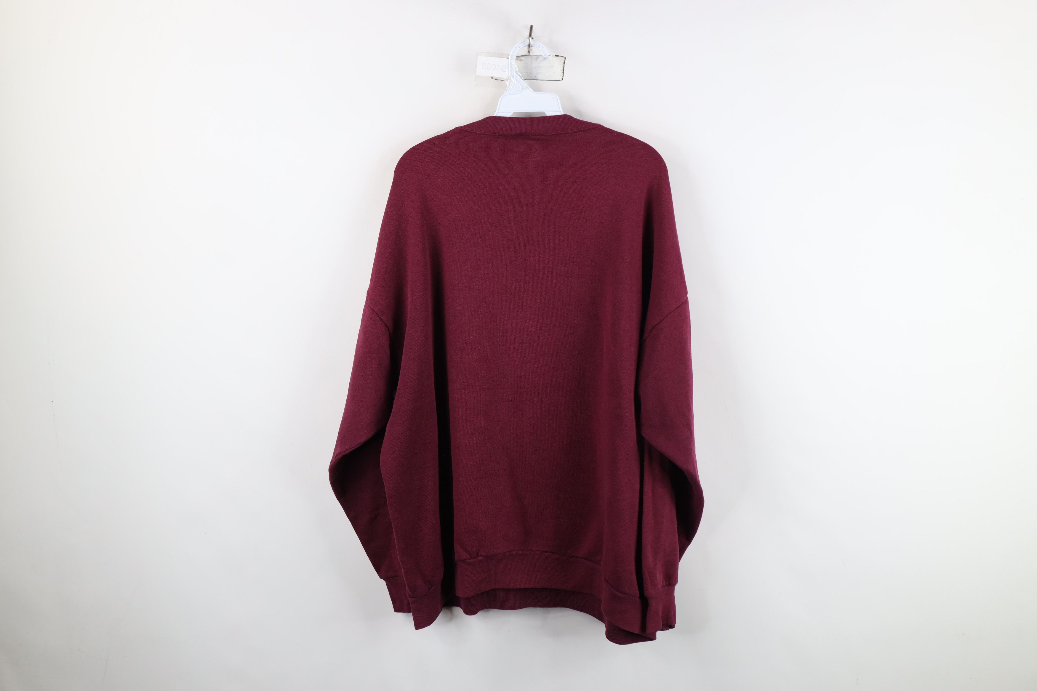Vintage Vintage 90s Streetwear Outdoors Deer Sweatshirt USA Red Size US XXL / EU 58 / 5 - 9 Thumbnail