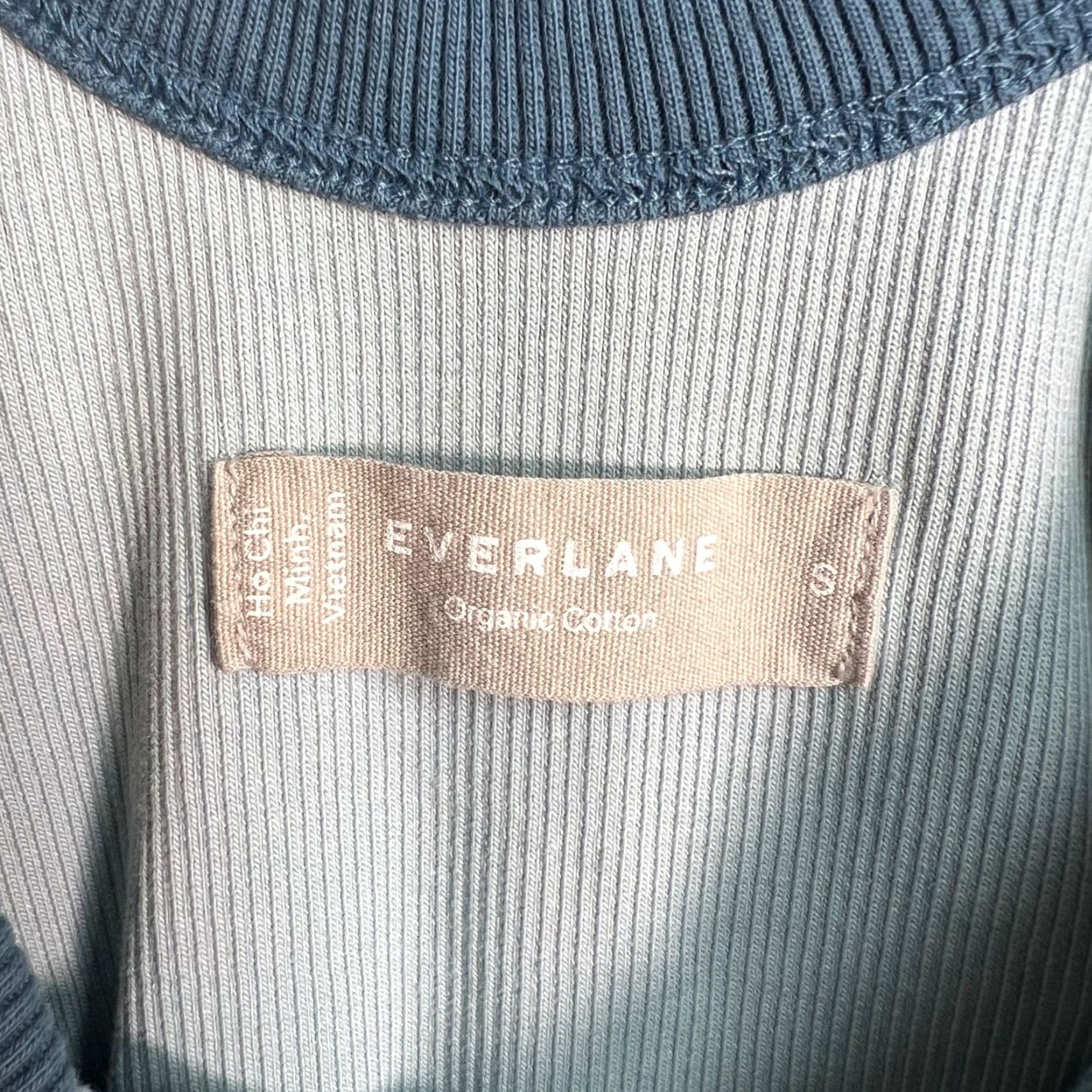 Everlane Everlane Bodysuit - Women - Size Small - Blue - Organic Cotton Blend One-Piece Sleeveless Adult Small - Womens Bodysuit Blue Size S / US 4 / IT 40 - 3 Thumbnail