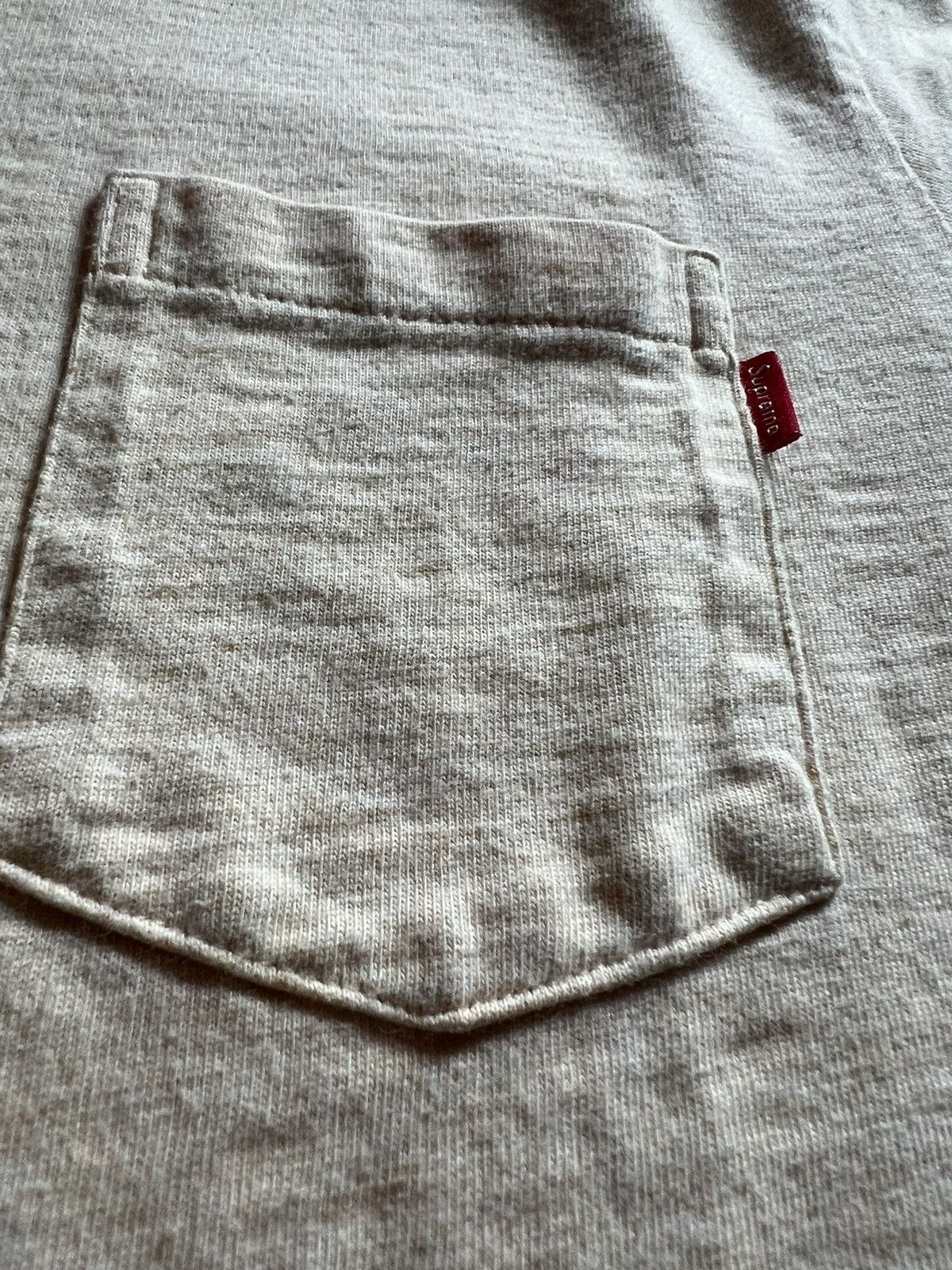 Supreme Supreme S/S Pocket Tee Light Yellow Size US M / EU 48-50 / 2 - 2 Thumbnail