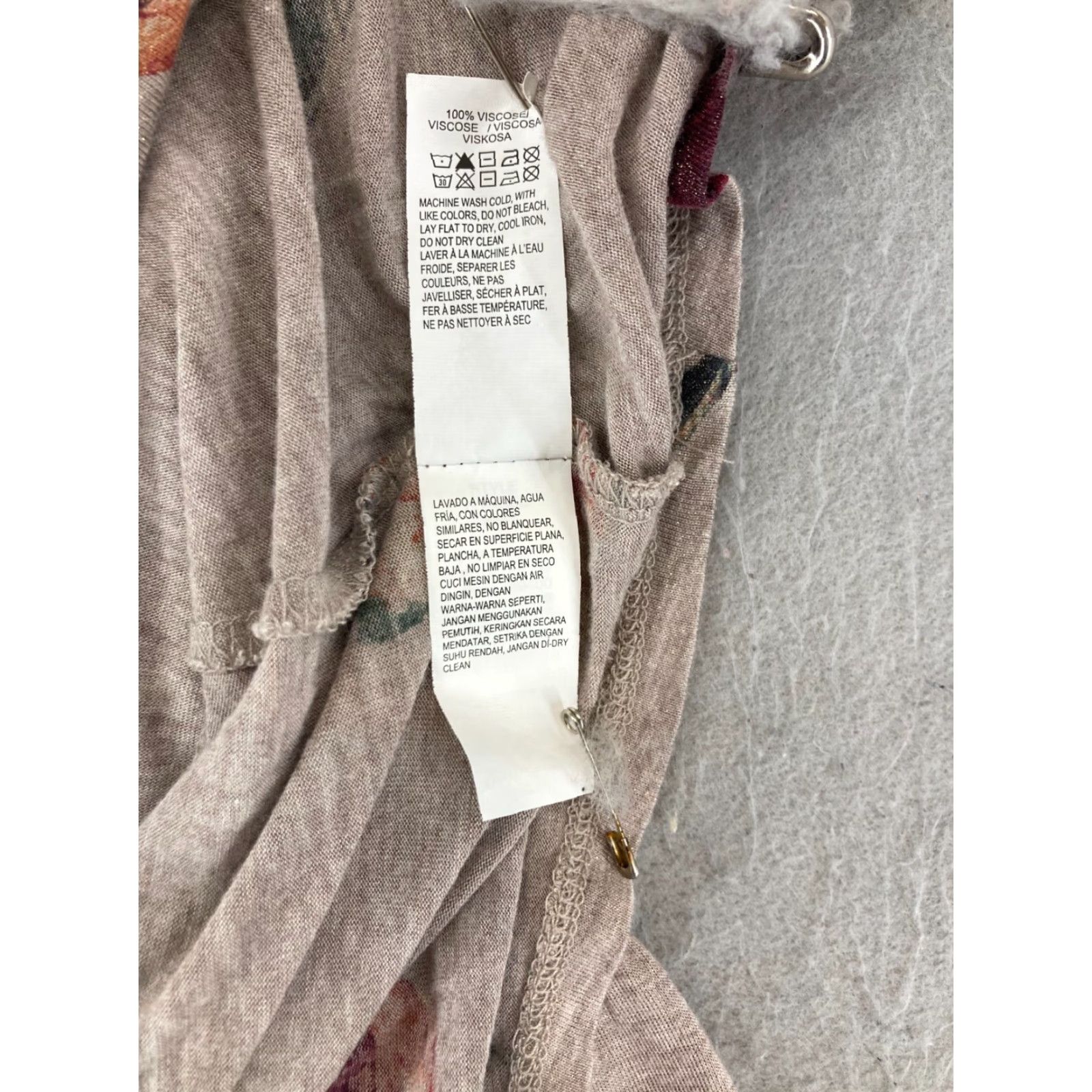 Lucky Brand Lucky Brand Blouse Women's Small Floral Relaxed Flutter Sleeve Scoop Neck XS-Colorful Multicolor Bohemian Casual Shirt Size S / US 4 / IT 40 - 7 Thumbnail