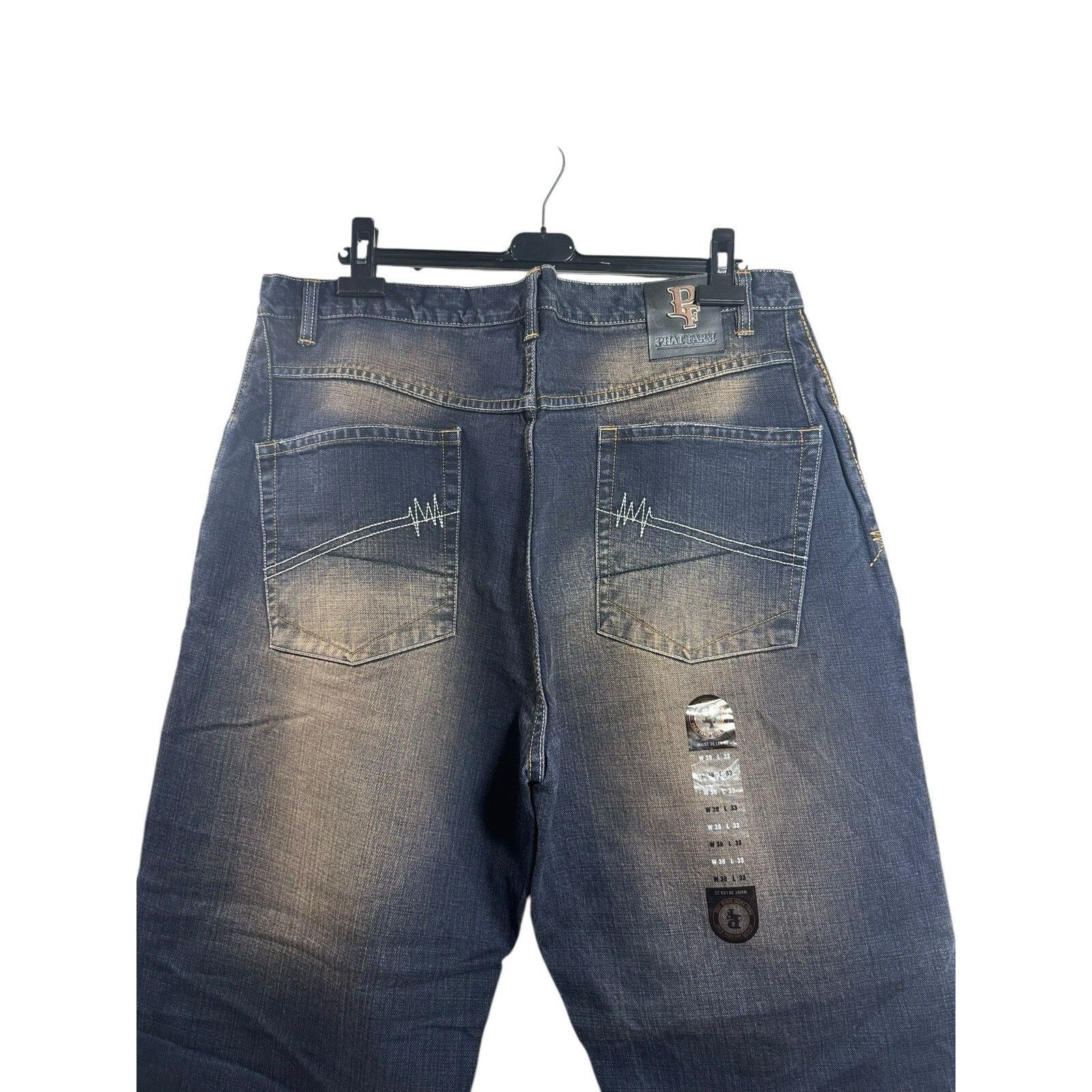 Phat Farm Vintage Phat Farm Denim Jeans Hip Hop Baggy Y2K 90’s 2000’s Size US 38 / EU 54 - 4 Thumbnail