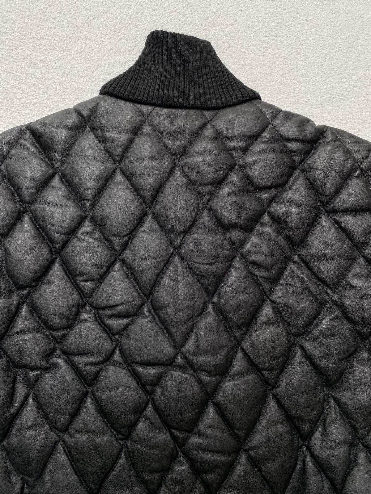 Japanese Brand 2000s- Kawanoyakata Schaffen- Quilted Leather Down Jacket Size US M / EU 48-50 / 2 - 13 Thumbnail