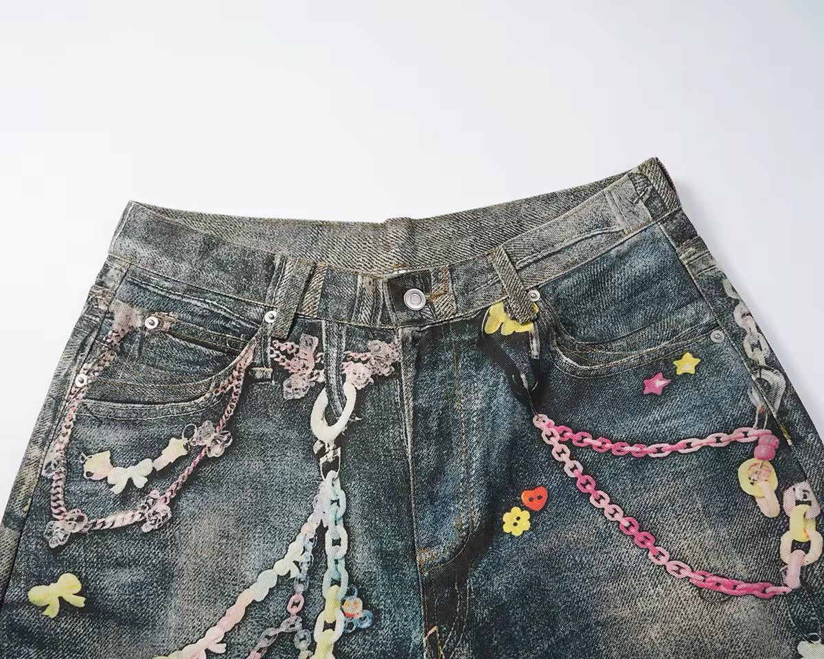 Japanese Brand Graphic printed denim Size US 30 / EU 46 - 3 Thumbnail