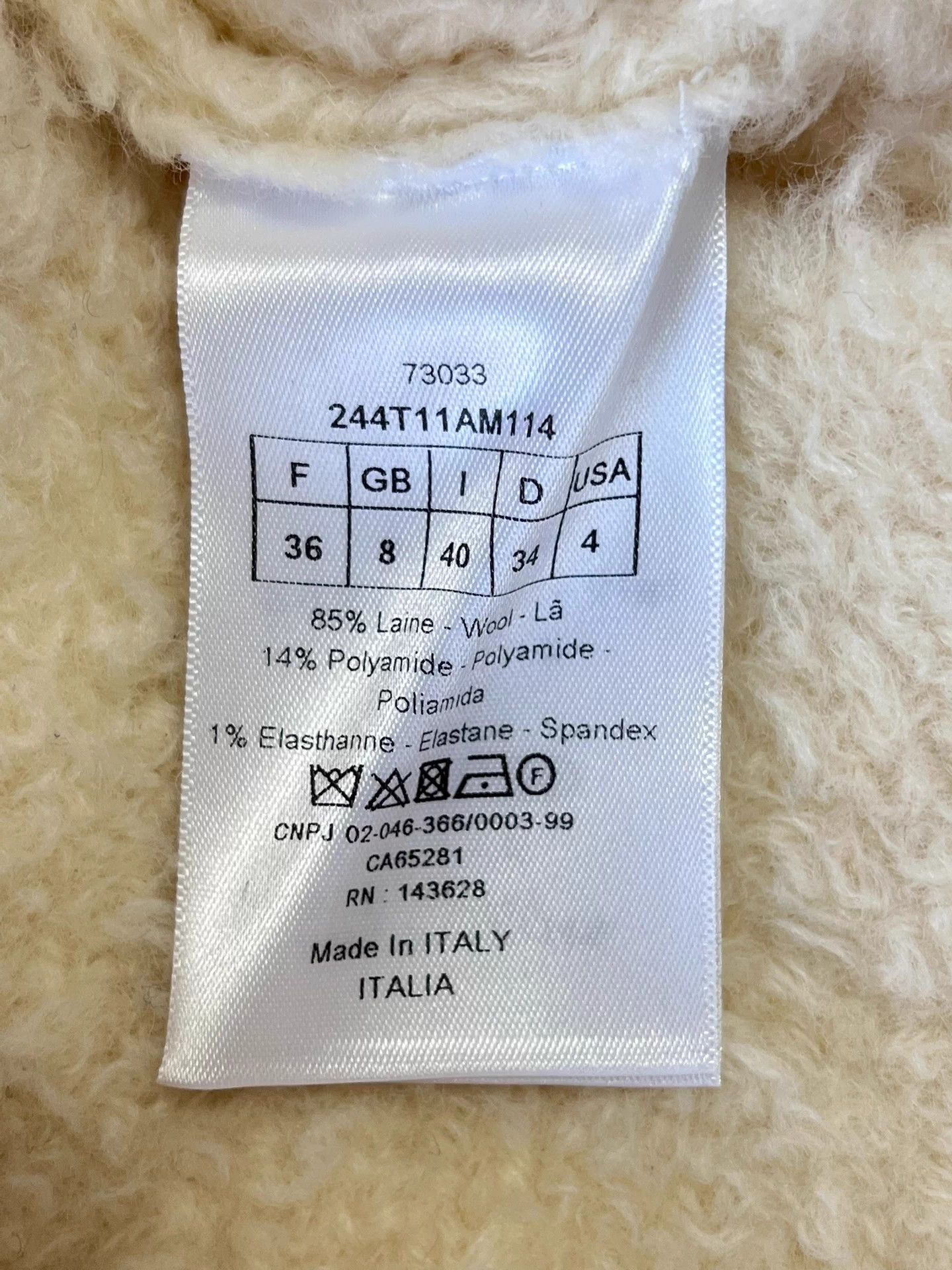 Dior Dior lamb wool vest cream size 36 Size XS / US 0-2 / IT 36-38 - 7 Thumbnail