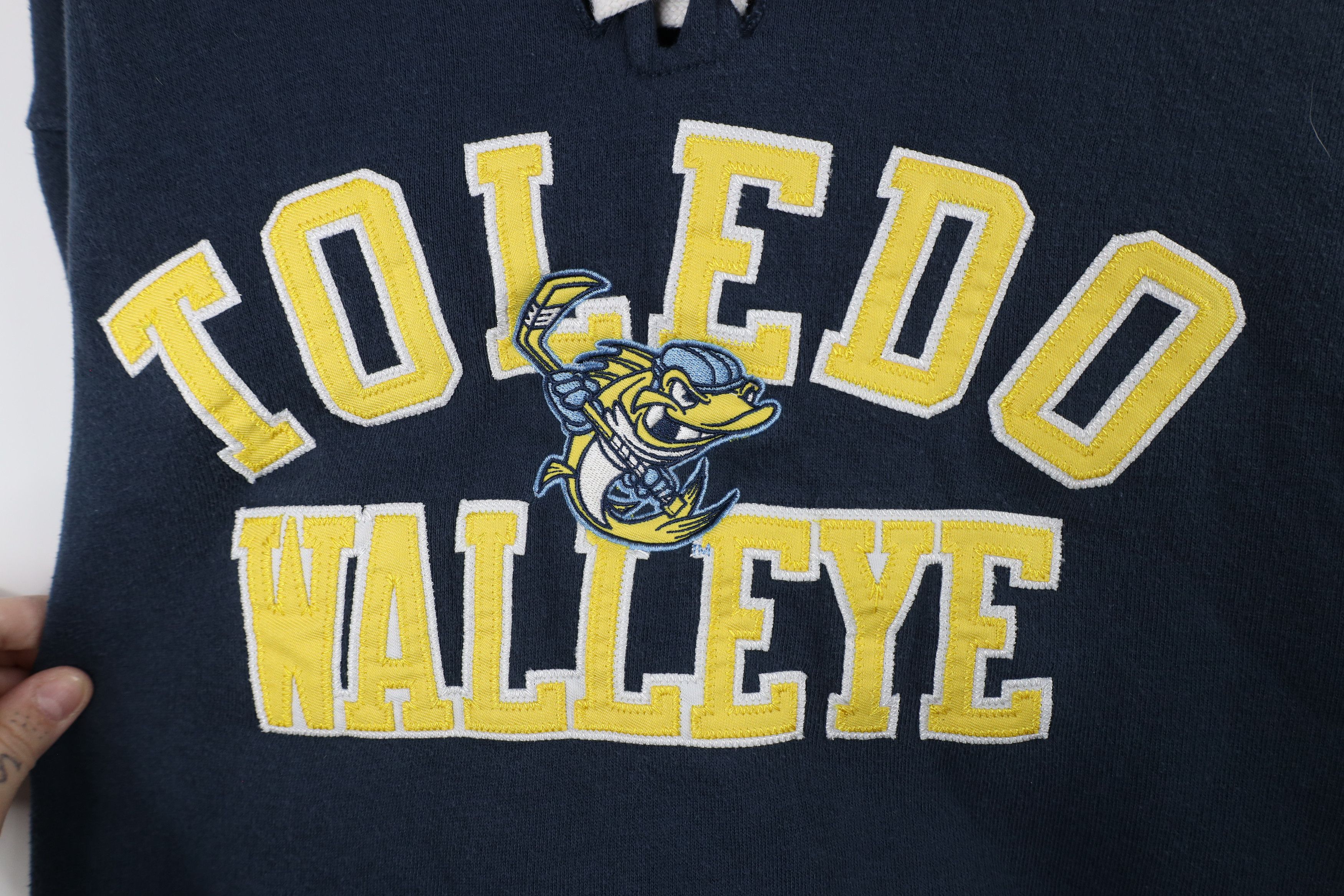 Vintage Vintage League Hockey Toledo Walleye Jersey Hoodie Blue Size US M / EU 48-50 / 2 - 4 Thumbnail