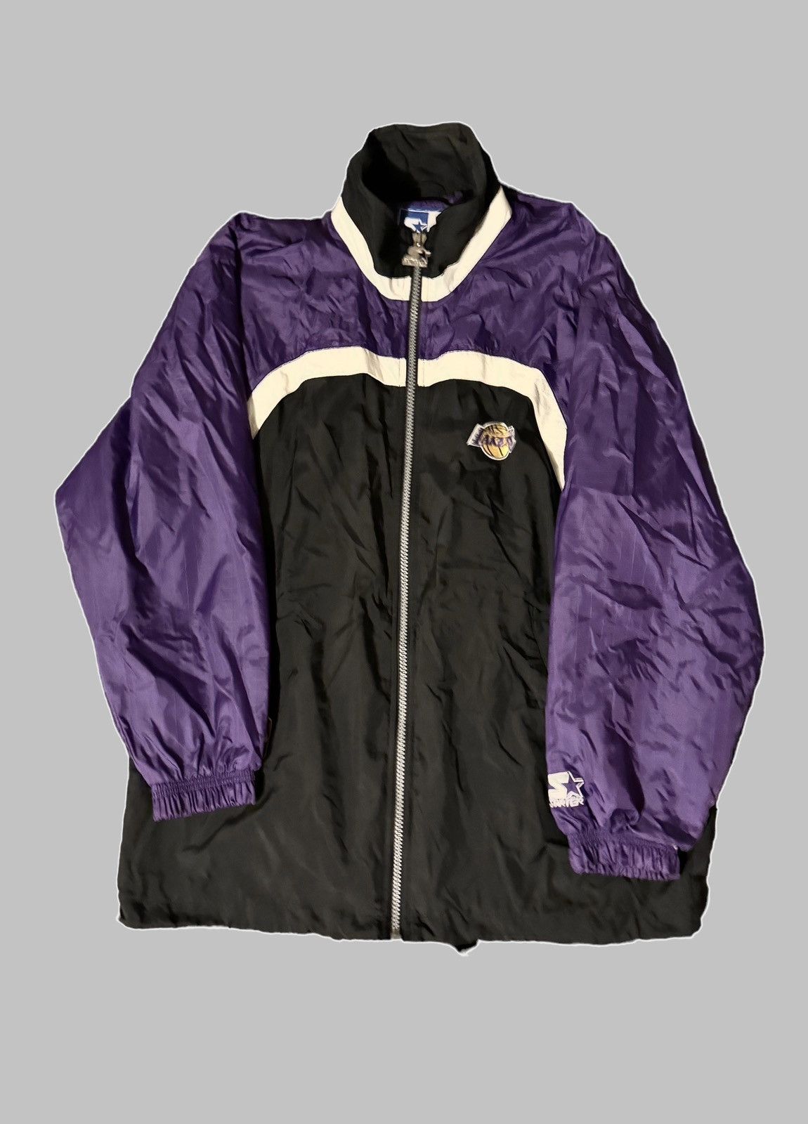 image of Nba Vintage 90's Lakers Jacket in Purple, Men's (Size Large)