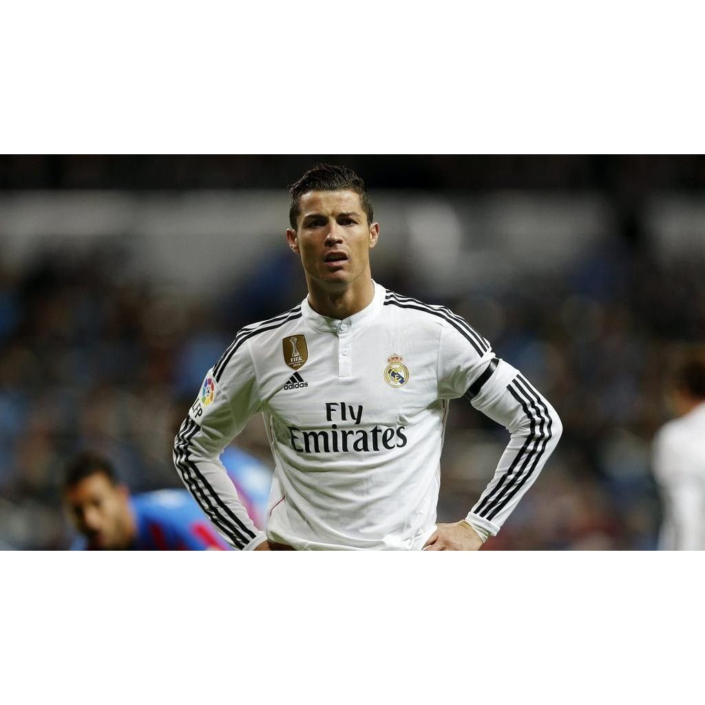 Adidas Ronaldo Real Madrid 2014 2015 Long Sleeve Soccer Jersey L Size US M / EU 48-50 / 2 - 11 Thumbnail