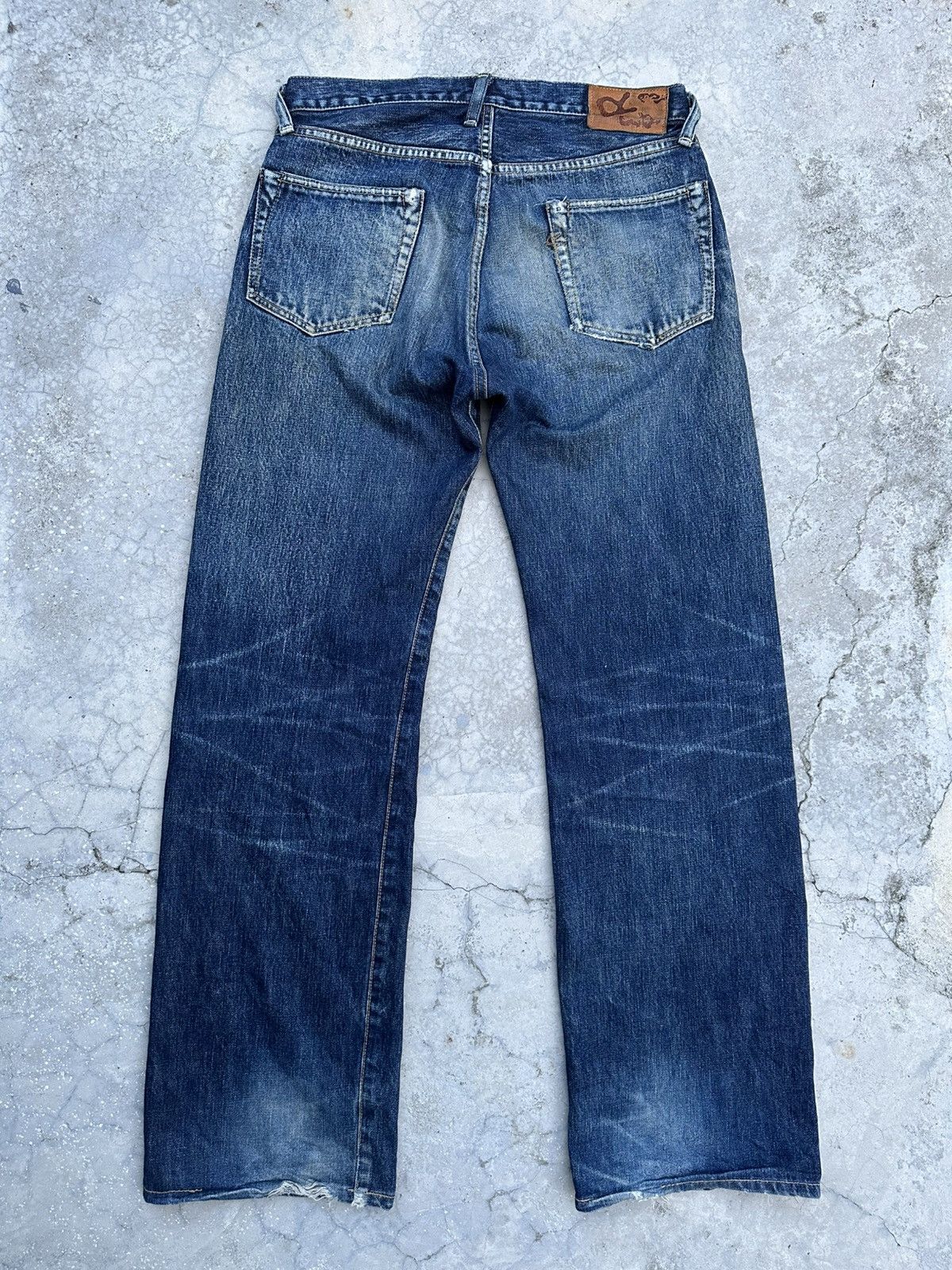45rpm R by 45Rpm Indigo Blue Selvedge Denim Jeans Size US 31 - 4 Thumbnail