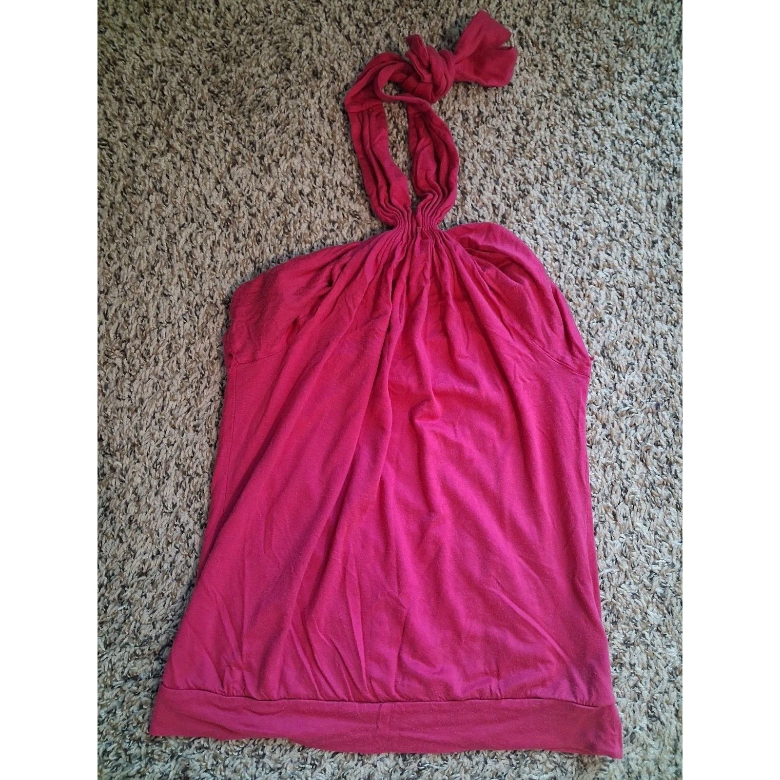 Banana Republic Banana Republic Pink Women's Sleeveless Halter Top S Size S / US 4 / IT 40 - 1 Thumbnail