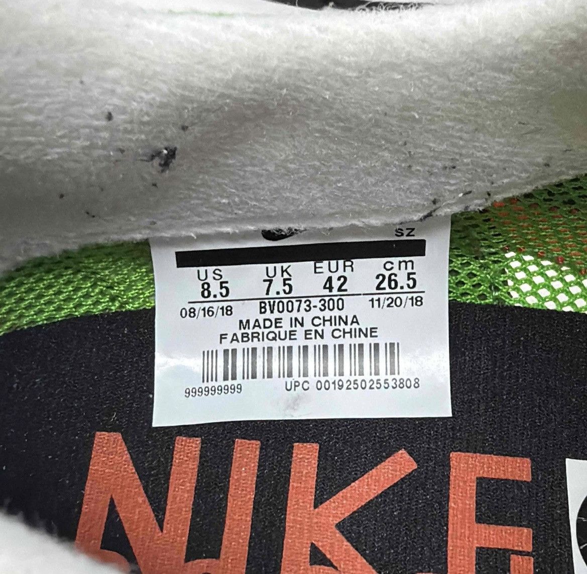 Nike × Sacai Nike x sacai Green Gusto Size US 8.5 / EU 41-42 - 6 Thumbnail