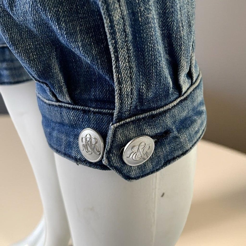 Rock & Republic Rock & Republic Women's Blue Denim Cargo Jeans size 27 Size 27" / US 4 / IT 40 - 9 Thumbnail