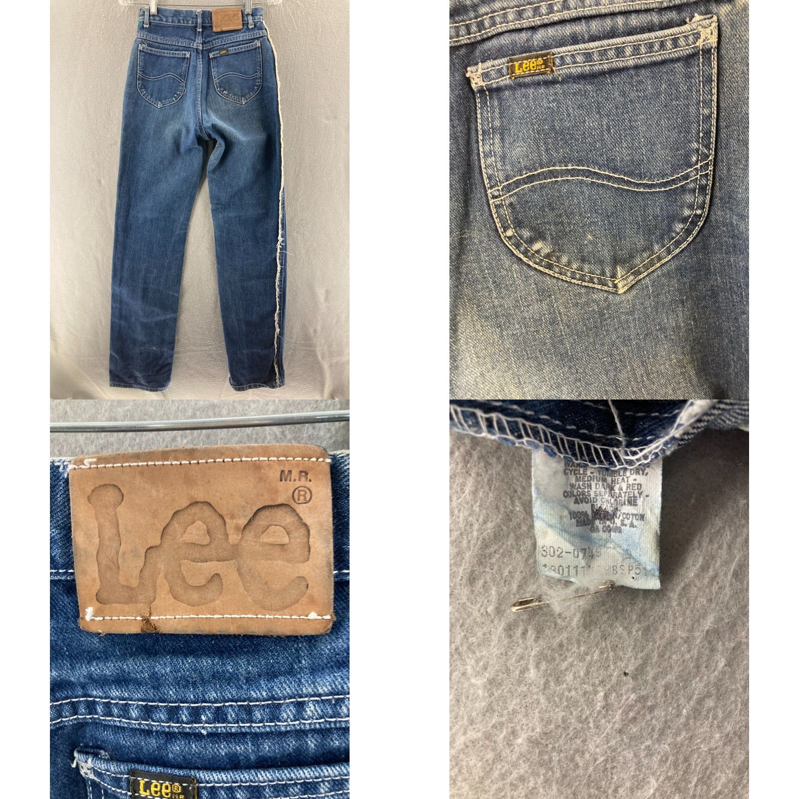 Lee VINTAGE Lee Jeans Womens 24x33 Mom Lee Mr Denim Union USA Made 80s Size 42" / US 20 - 8 Thumbnail