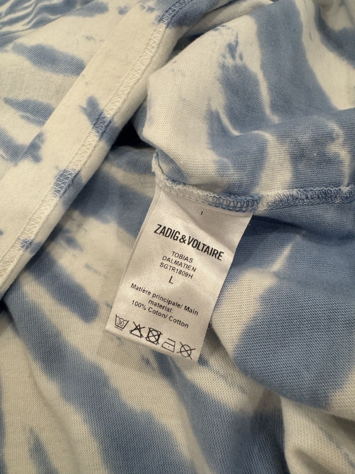 Zadig & Voltaire Zadig & Voltaire Tie Dye Tee Size US L / EU 52-54 / 3 - 3 Thumbnail