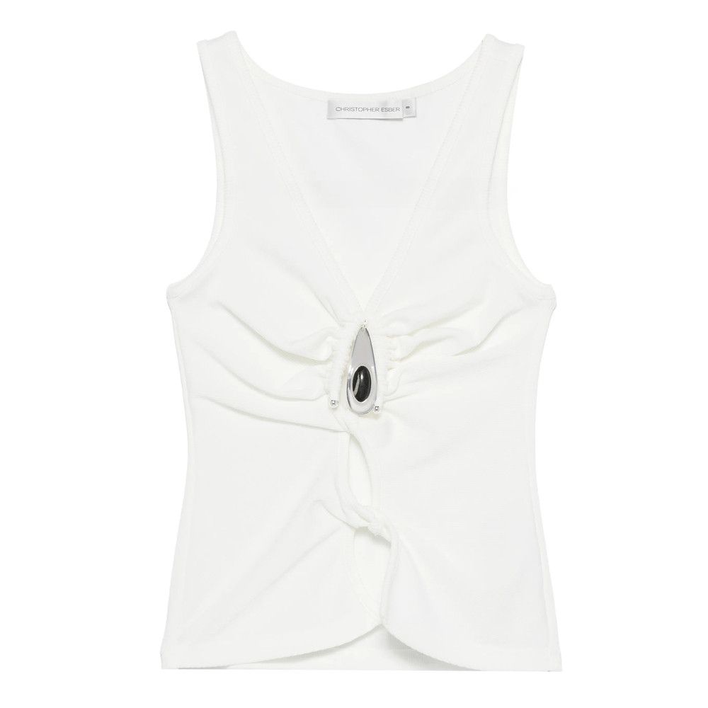 Christopher Esber Christopher Esber WHITE Tops - Vests & Tank Tops Size M / US 6-8 / IT 42-44 - 1 Thumbnail