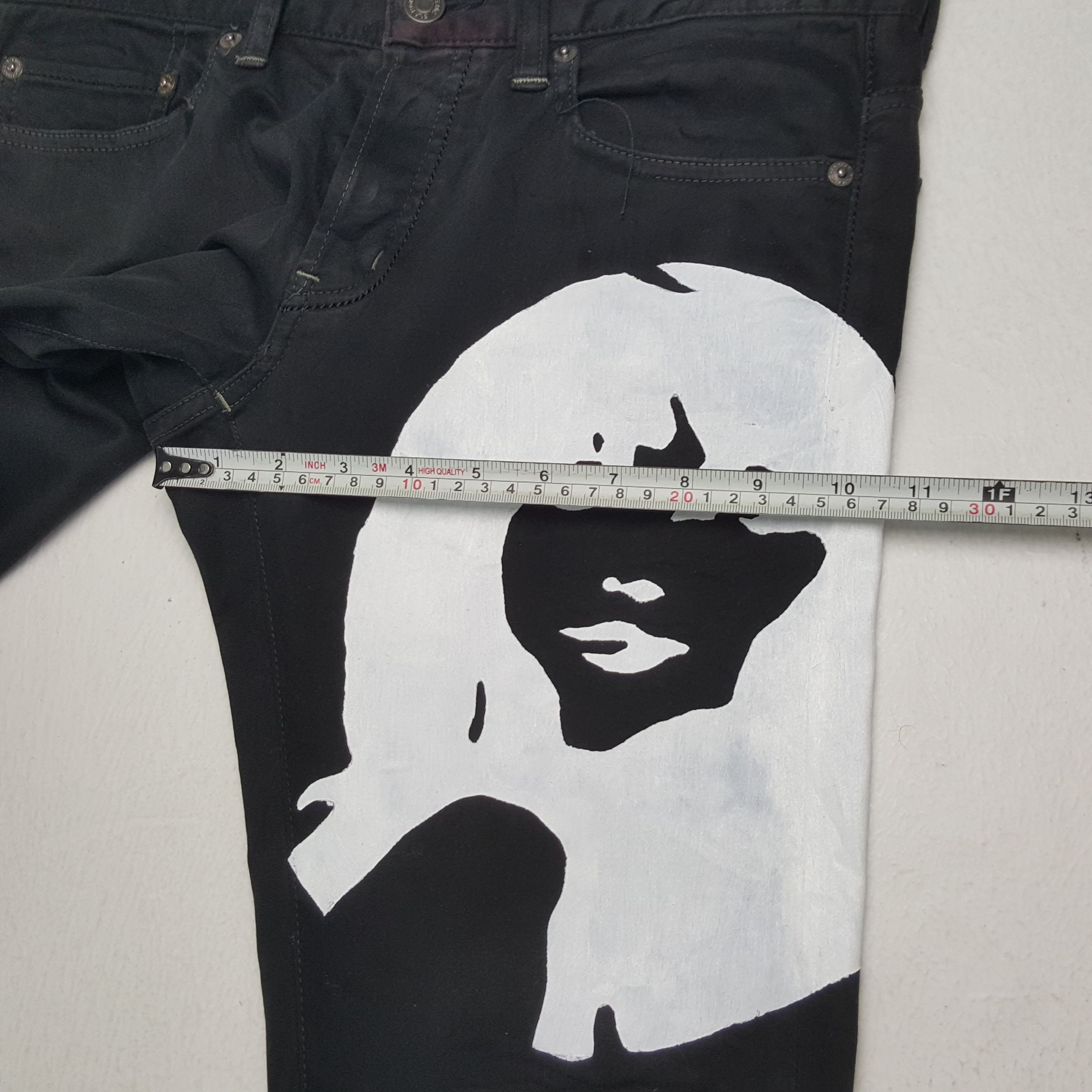 Hysteric Glamour × Japanese Brand × Vintage HYSTERIC GLAMOUR Japanese Brand Custom Art Jeans Size 31" - 9 Thumbnail