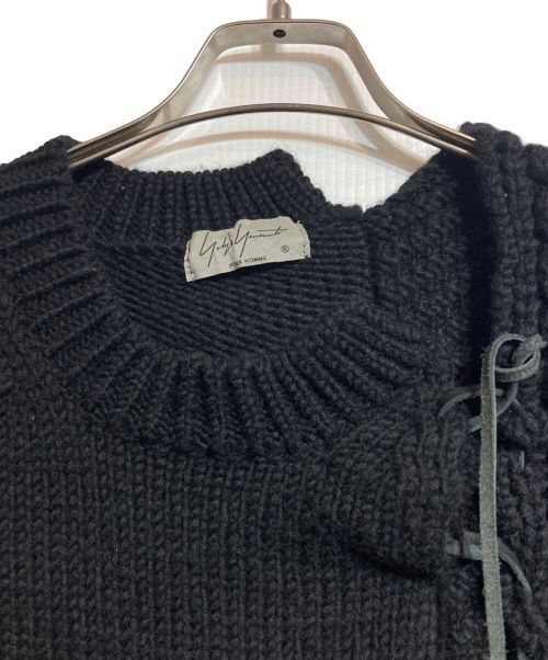 Yohji Yamamoto Yohji Yamamoto pour homme knit with leather laces Size US L / EU 52-54 / 3 - 3 Thumbnail