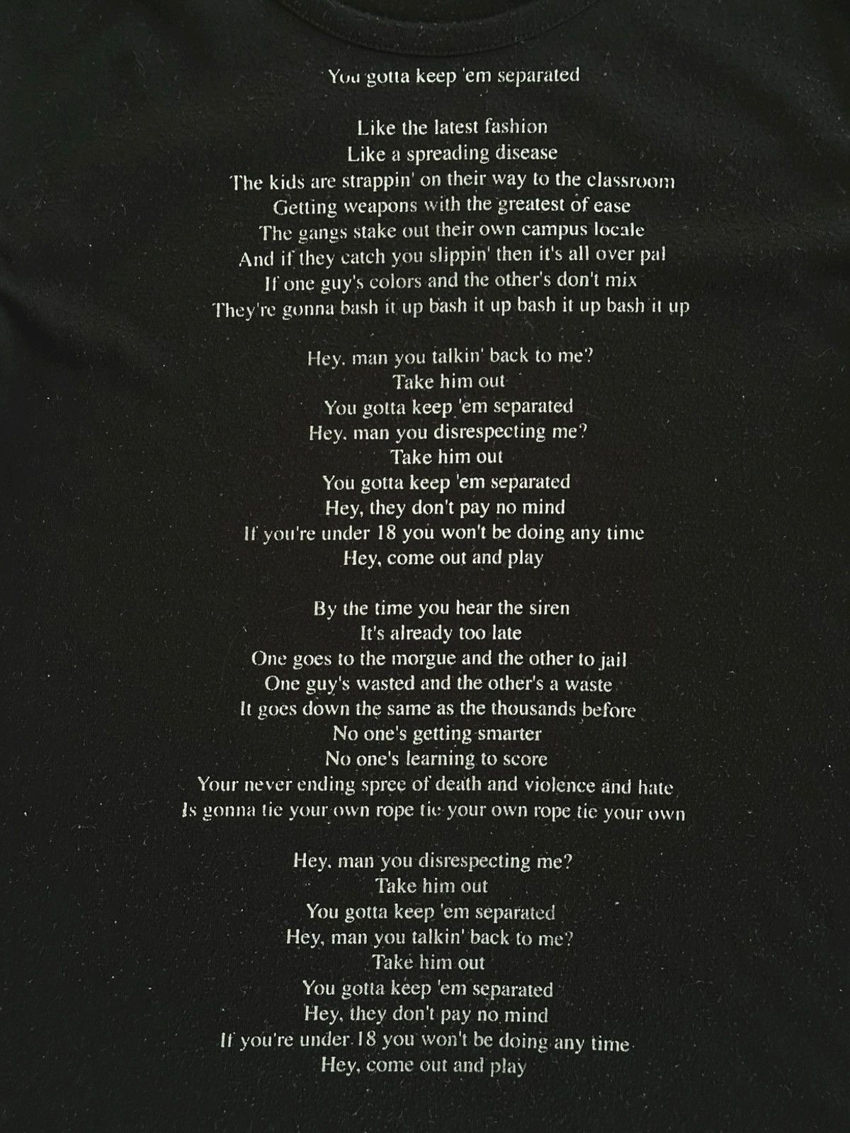 In The Attic In The Attic black poem longsleeve Size US M / EU 48-50 / 2 - 4 Thumbnail