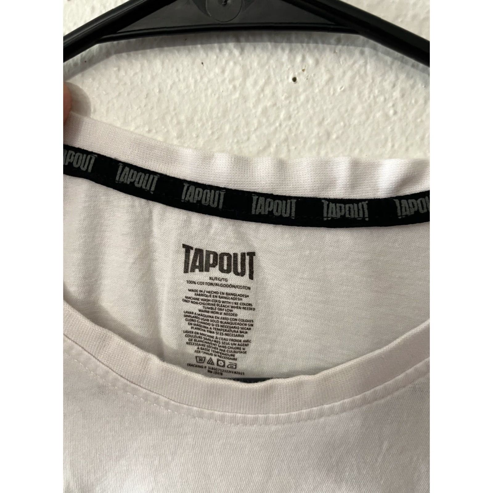 Tapout Tapout Men Shirt XL White Sleepwear Short Sleeve Tee T Shirt Sleepshirt Modern Crew Neck Loungewear Size US XL / EU 56 / 4 - 3 Thumbnail
