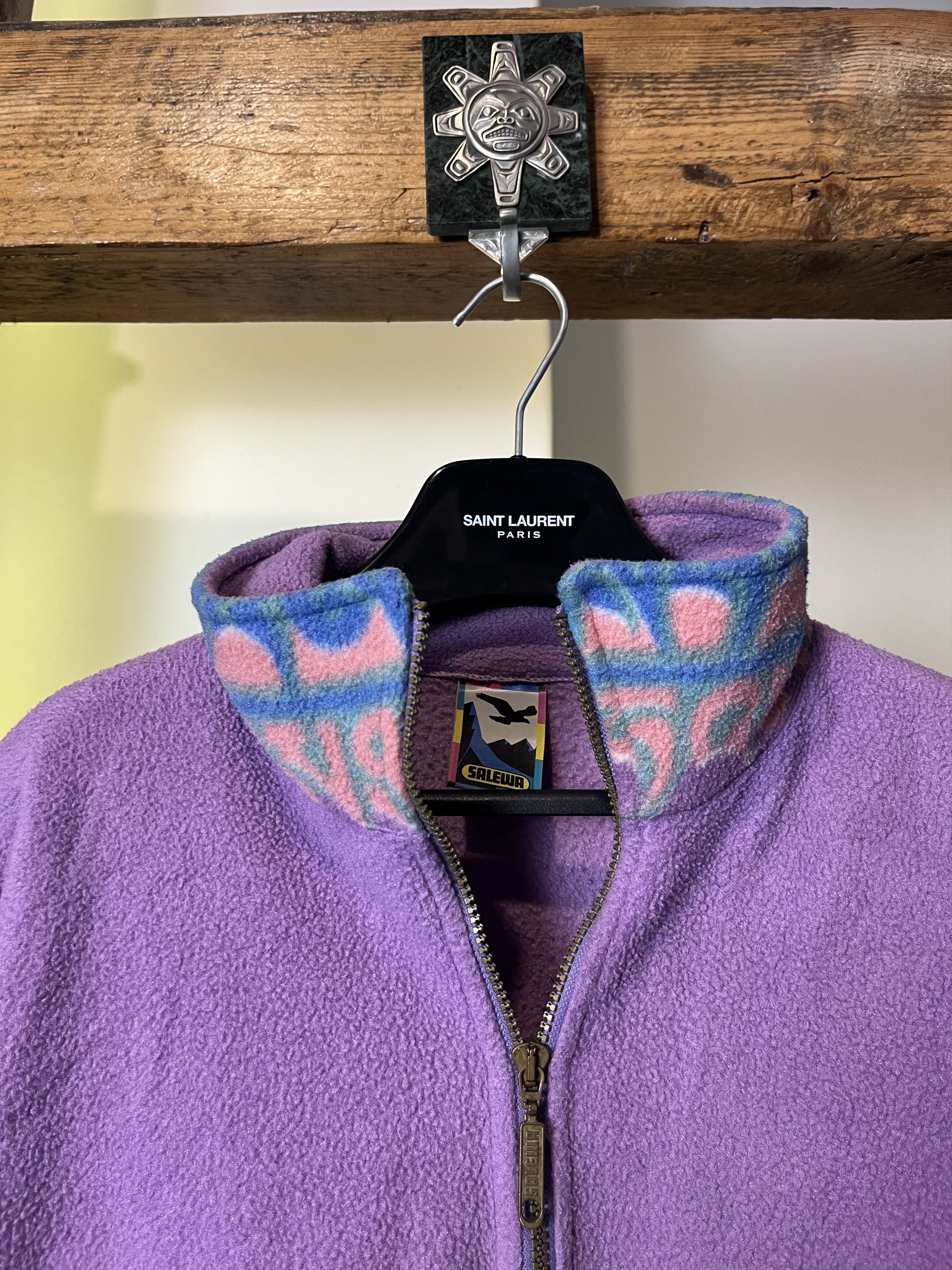 Other 90s Salewa Colorful Synchilla Fleece Jacket Made In Itally Size US XL / EU 56 / 4 - 3 Thumbnail
