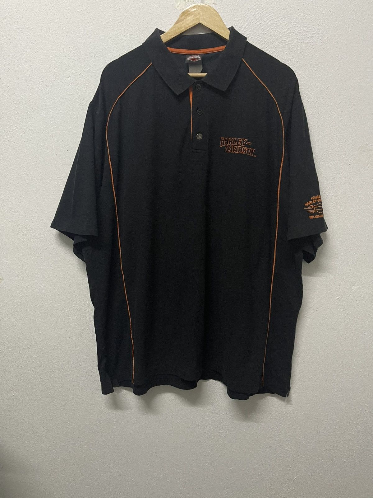 Harley Davidson 90s HARLEY DAVIDSON MILWAUKEE POLO SHIRT Size US XXL / EU 58 / 5 - 1 Thumbnail