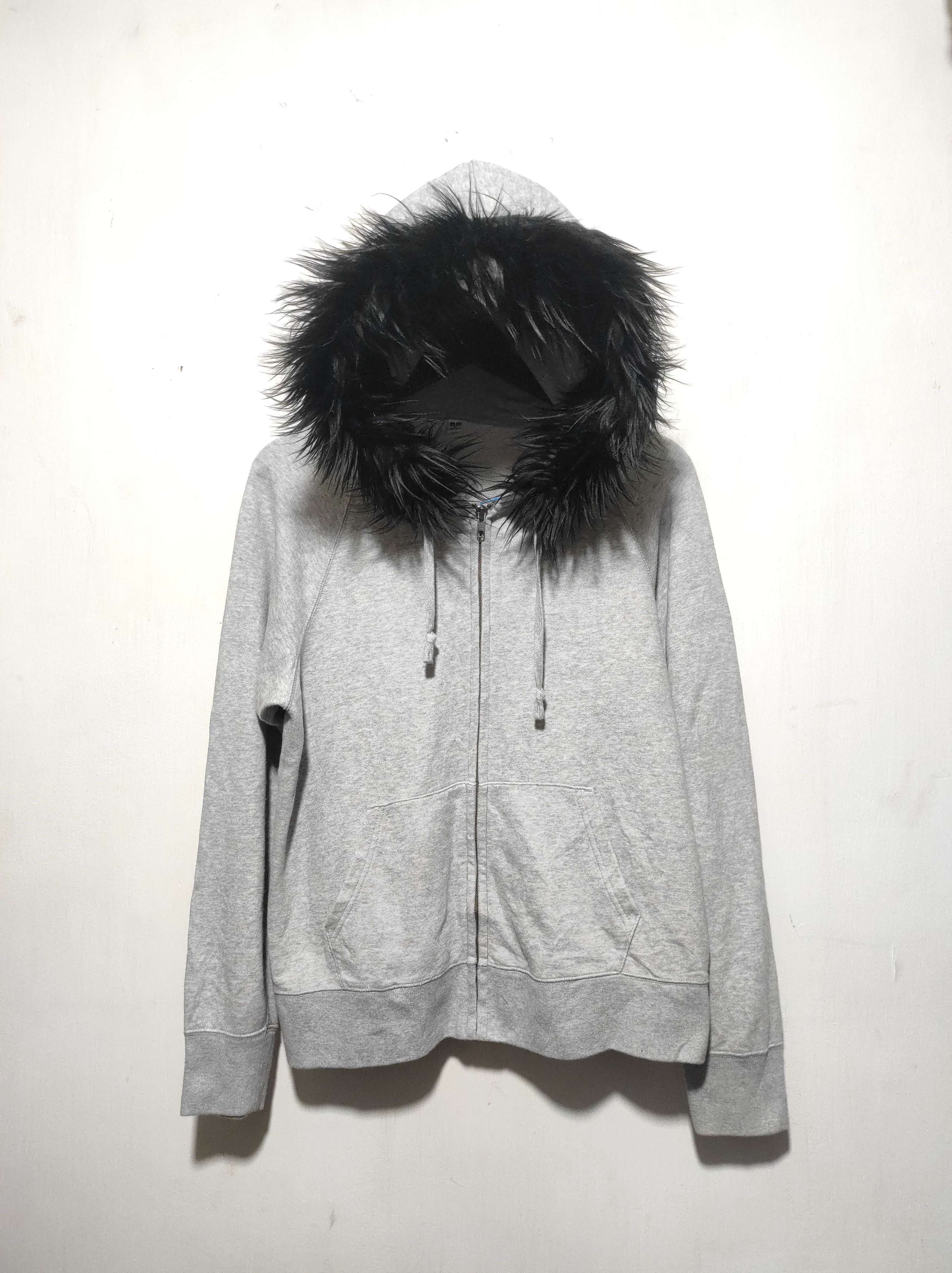 Japanese Brand Uniqlo Zip Fur Hoodie IfSixWasNine LGB style Size US M / EU 48-50 / 2 - 2 Thumbnail