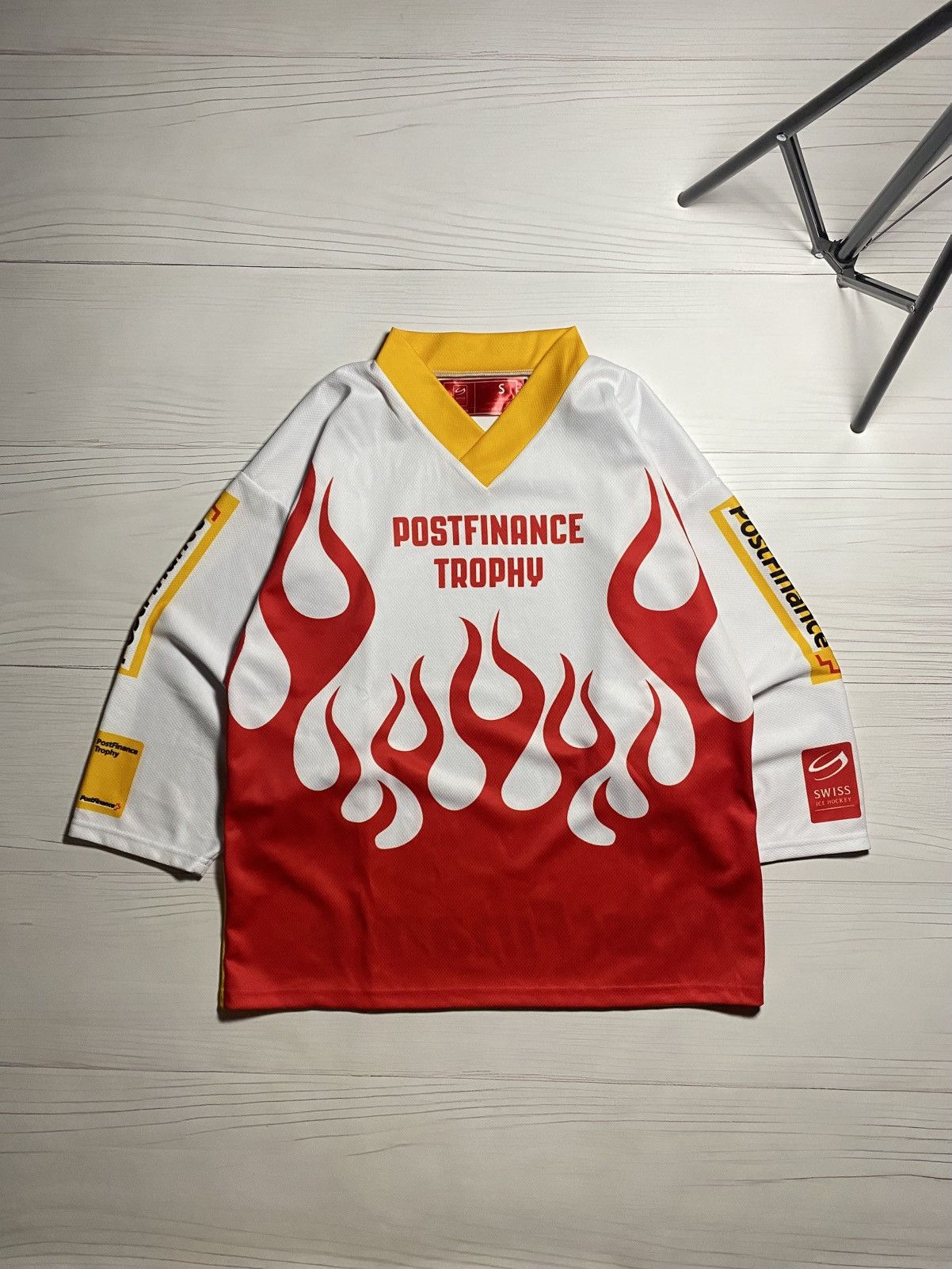 NHL Ochsner Postfinance trophy Switzerland ice hockey jersey Size US S / EU 44-46 / 1 - 1 Thumbnail