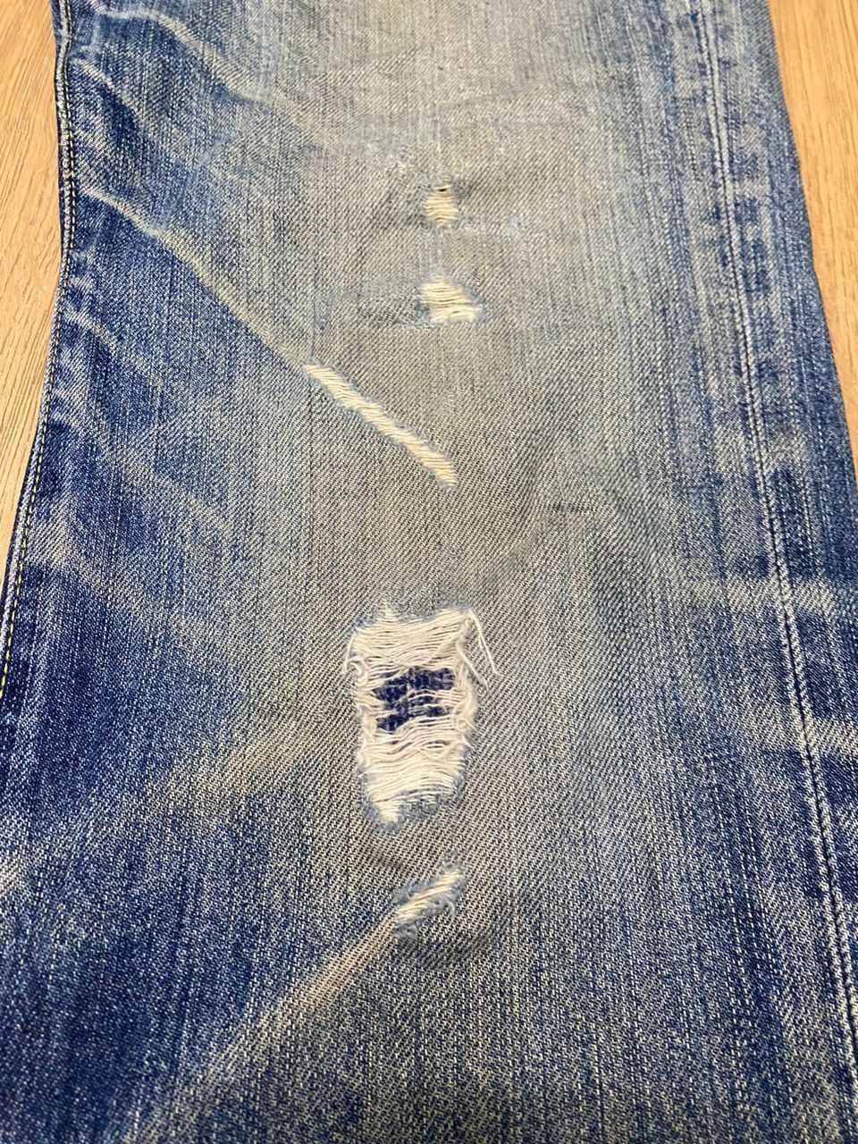 Japanese Brand W30 vintage Uniqlo jeans SS02 Distressed Denim Jeans Size US 30 / EU 46 - 11 Thumbnail