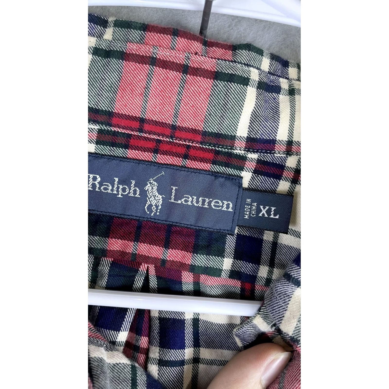 Ralph Lauren Ralph Lauren Shirt Mens XL Multicolor Plaid Long Sleeve Button Front Flannel Size US XL / EU 56 / 4 - 2 Thumbnail