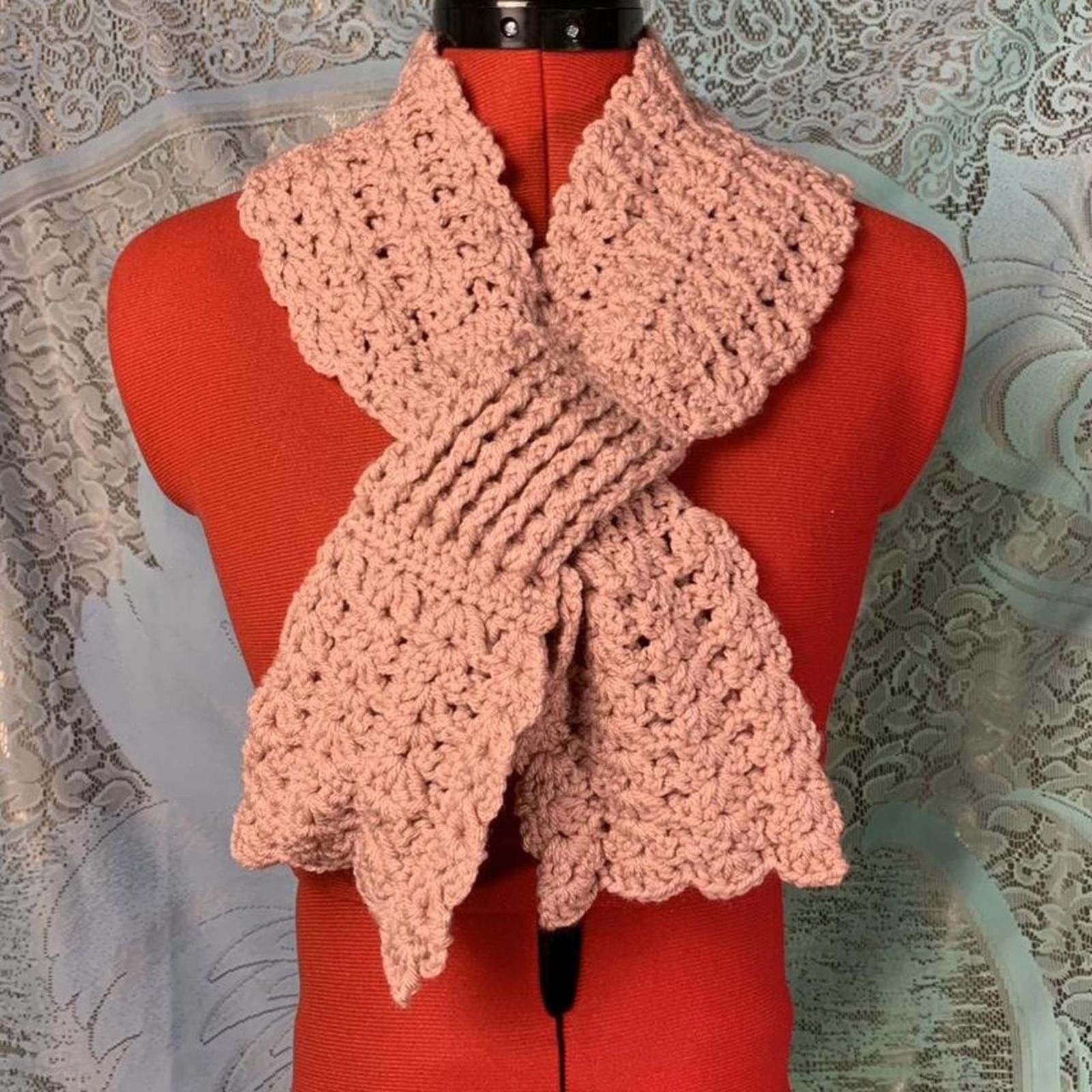 Other Crochet Lolita core fairy coquette pull through scarf! Size ONE SIZE - 1 Thumbnail