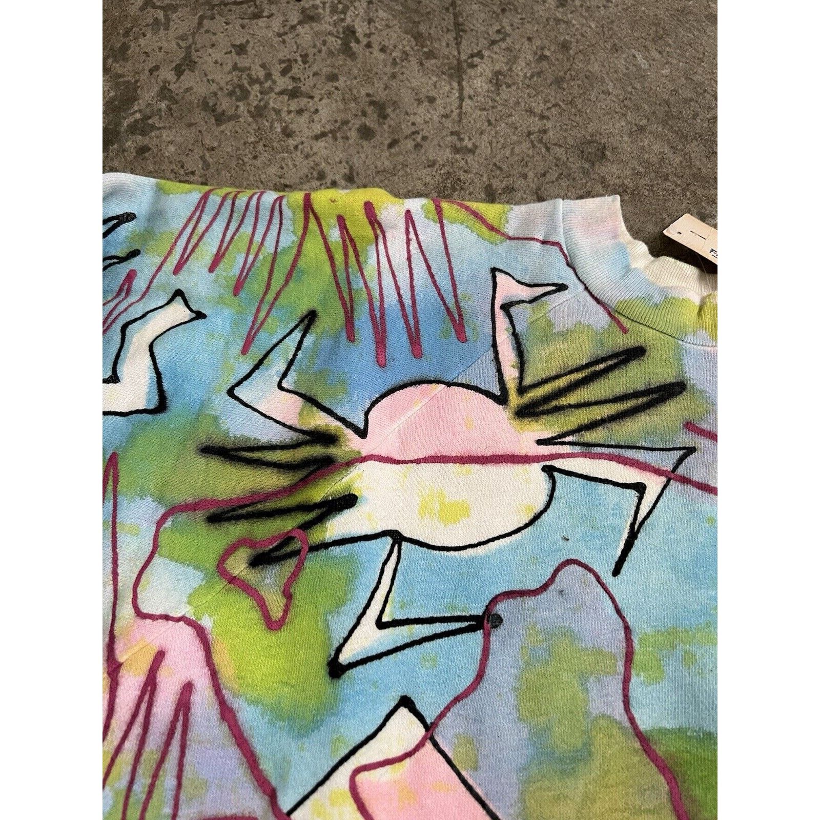 Fred Segal Vintage V.C. Torias For Fred Segal 87 Hand Painted Art sweat Size US XL / EU 56 / 4 - 4 Thumbnail