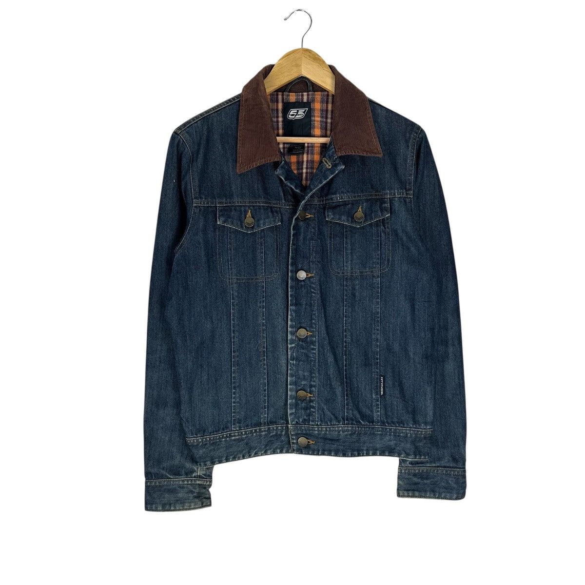 DIESEL DENIM CORDUROY COLLAR JACKET