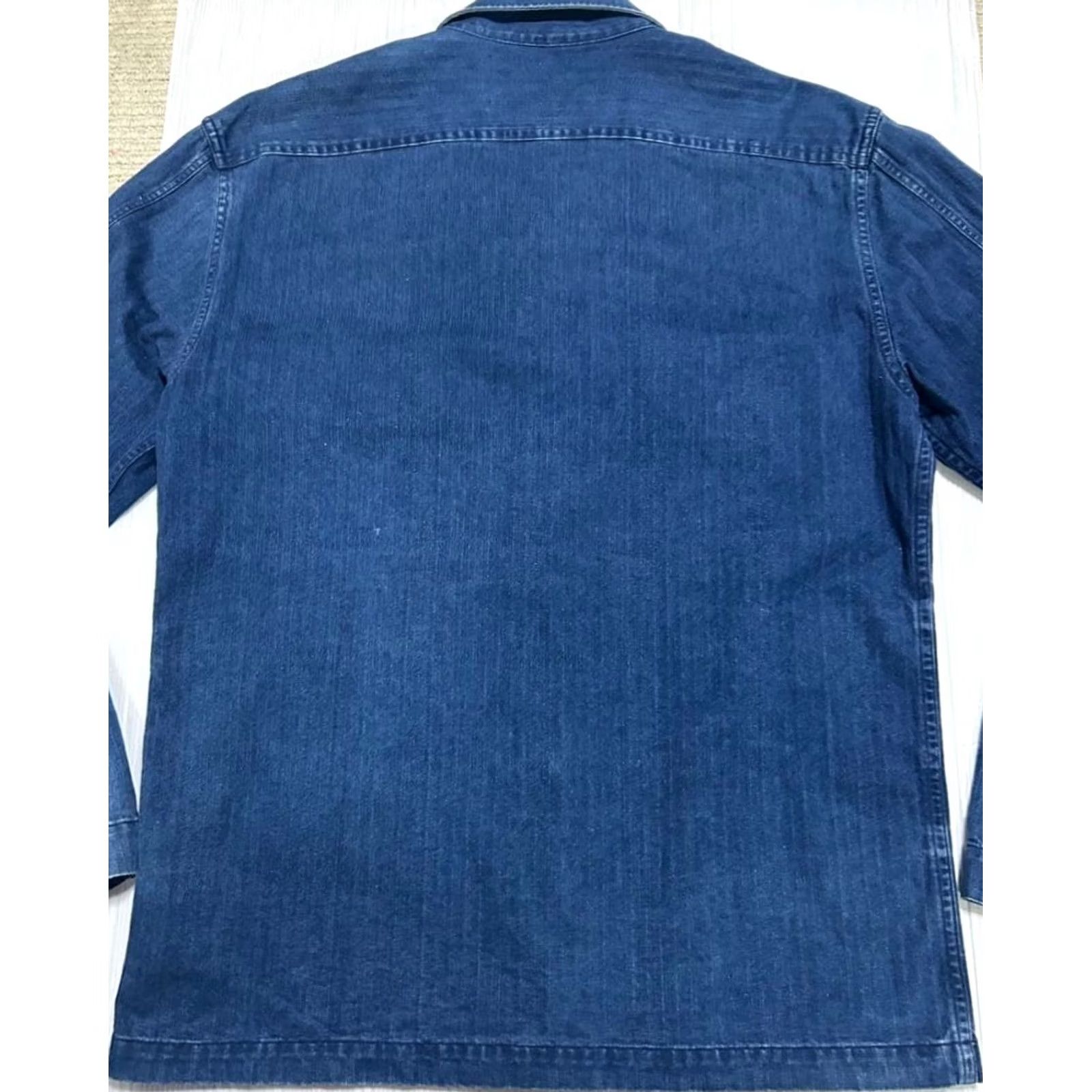 Ralph Lauren RRL Ralph Lauren Indigo Herringbone Coverall Jacket Size S Blue Used Men Size US 29 - 6 Thumbnail