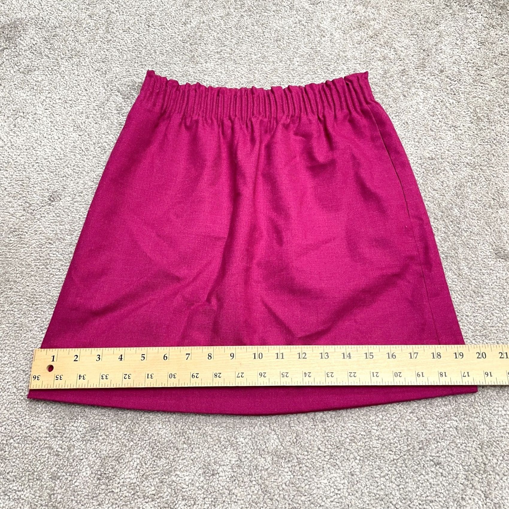 J.Crew J.CREW Skirt Womens 00 Pink Wool Blend Pleated Pencil Elastic Waist Pocket Lined Size 24" / US 00 / IT 34 - 7 Thumbnail