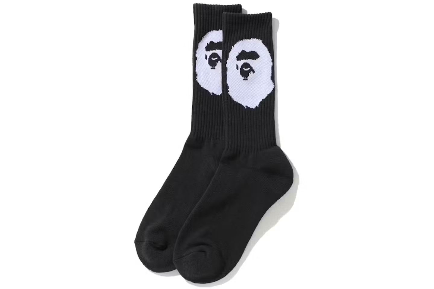 Bape Bape A BATHING APE Big Ape Head Socks LARGE “Black” Size ONE SIZE - 6 Thumbnail