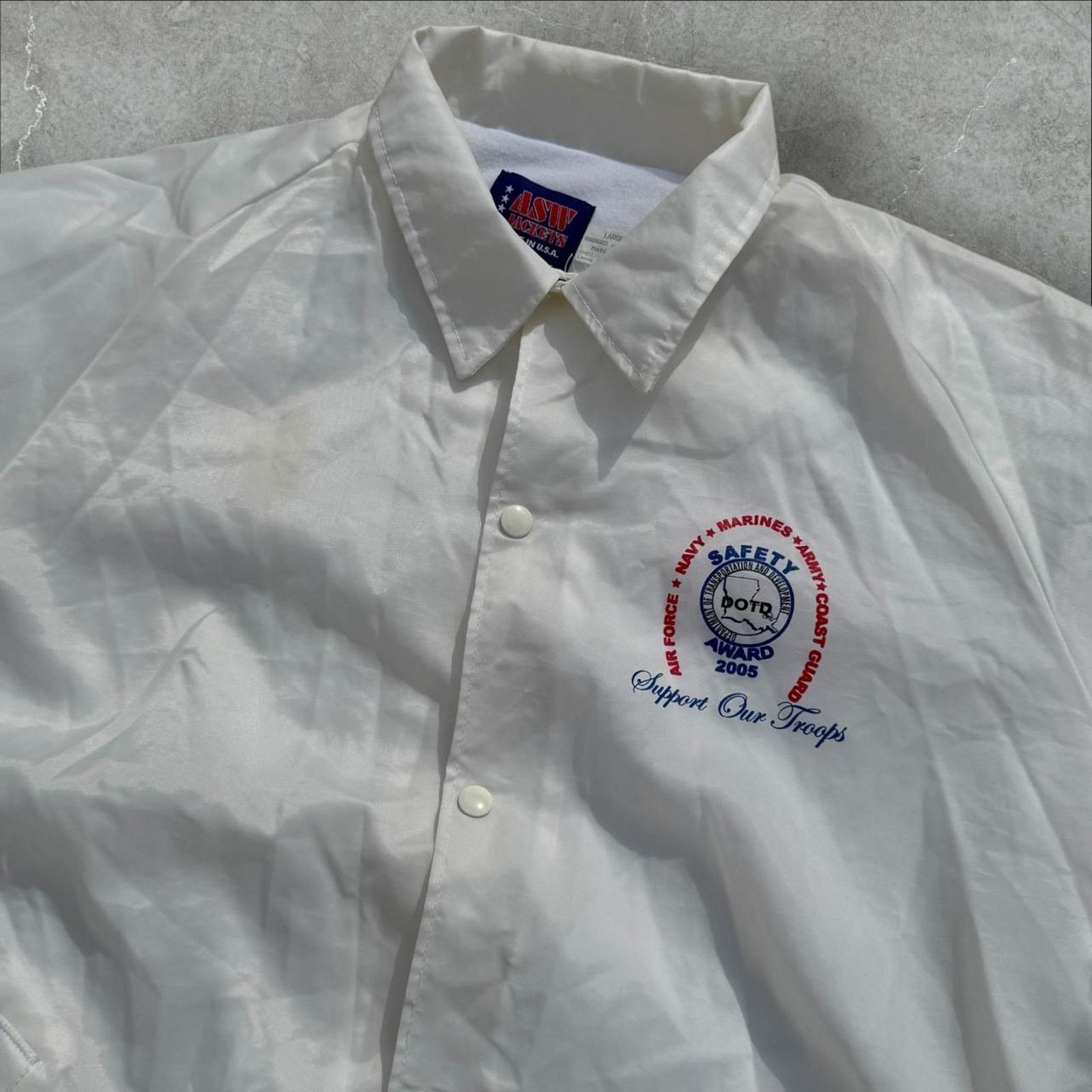 Other Vintage ASW Windbreaker Jacket "Support Our Troops" Large Size US L / EU 52-54 / 3 - 2 Thumbnail