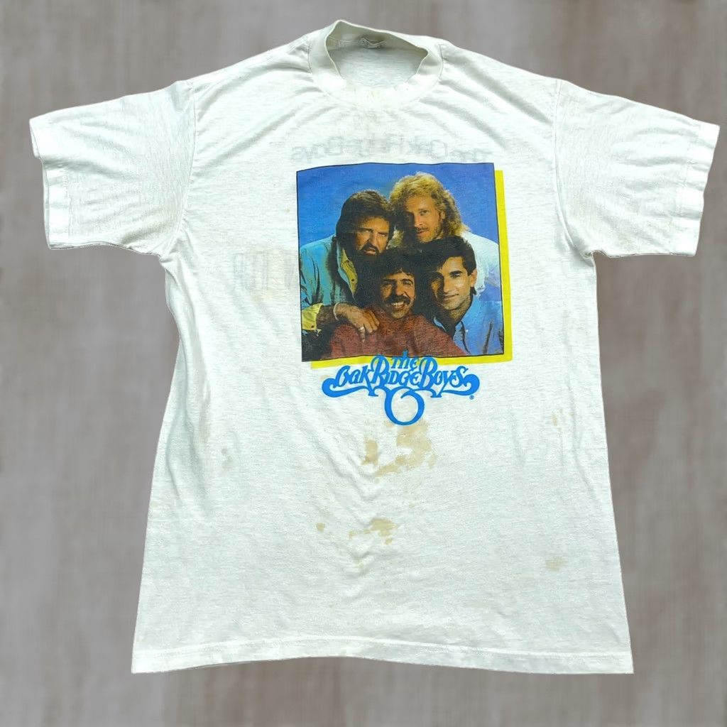 Vintage VINTAGE Oak Ridge Boys Shirt Men XL White Tee Concert Country Band Fast Lane Size US L / EU 52-54 / 3 - 1 Thumbnail