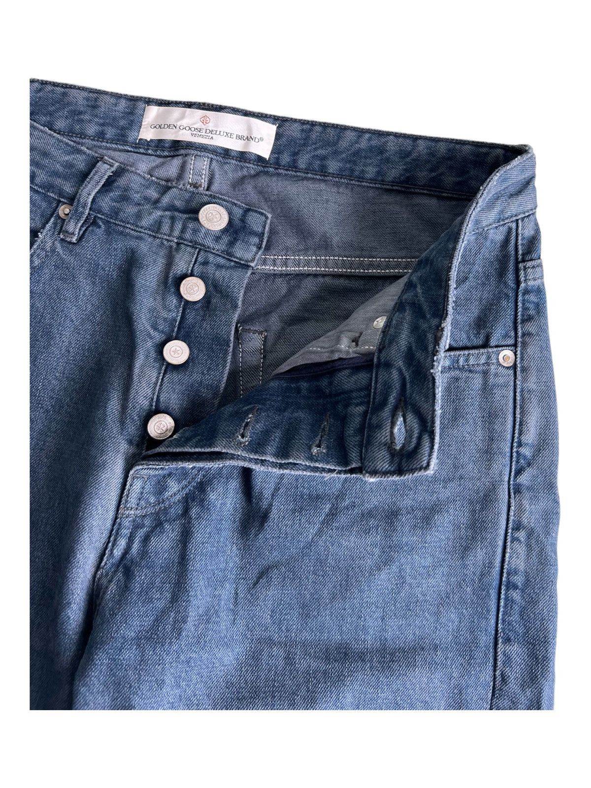 Golden Goose × Purple × Rockstar Games Golden Goose DB "Happy" Americana Uomo Pantaloni Jeans Denim Size US 31 - 12 Thumbnail