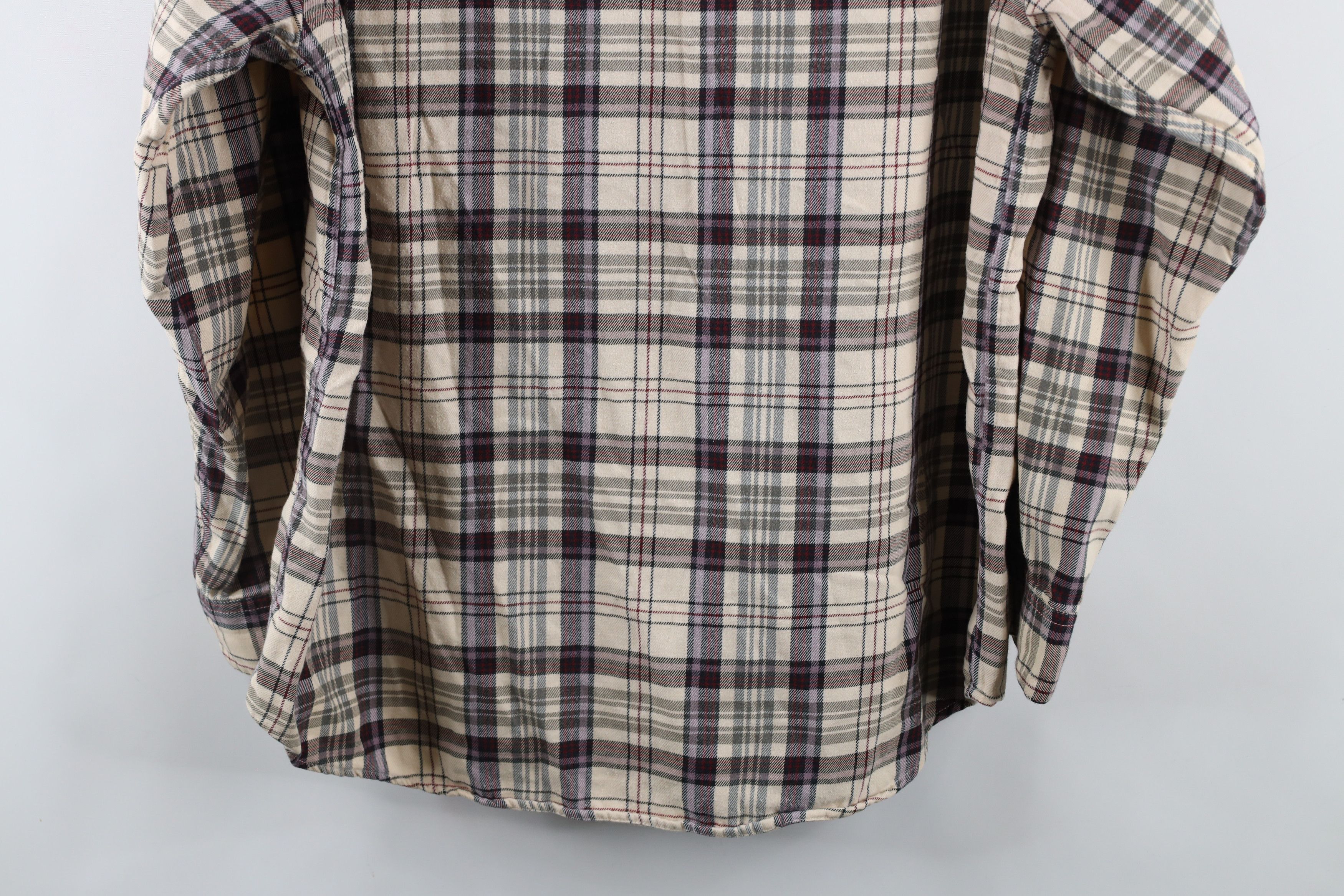 Eddie Bauer × Vintage Vintage 90s Eddie Bauer Flannel Collared Button Shirt Plaid Size L / US 10 / IT 46 - 8 Thumbnail