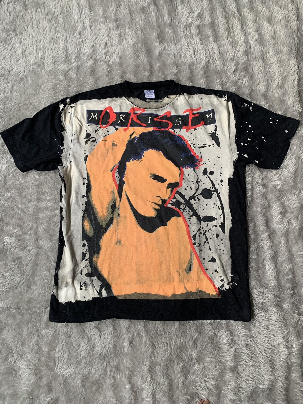 Band Tees Bootleg Morrisey Acid Wash Mosquitohead Style Britpop Tee Size US XL / EU 56 / 4 - 2 Thumbnail
