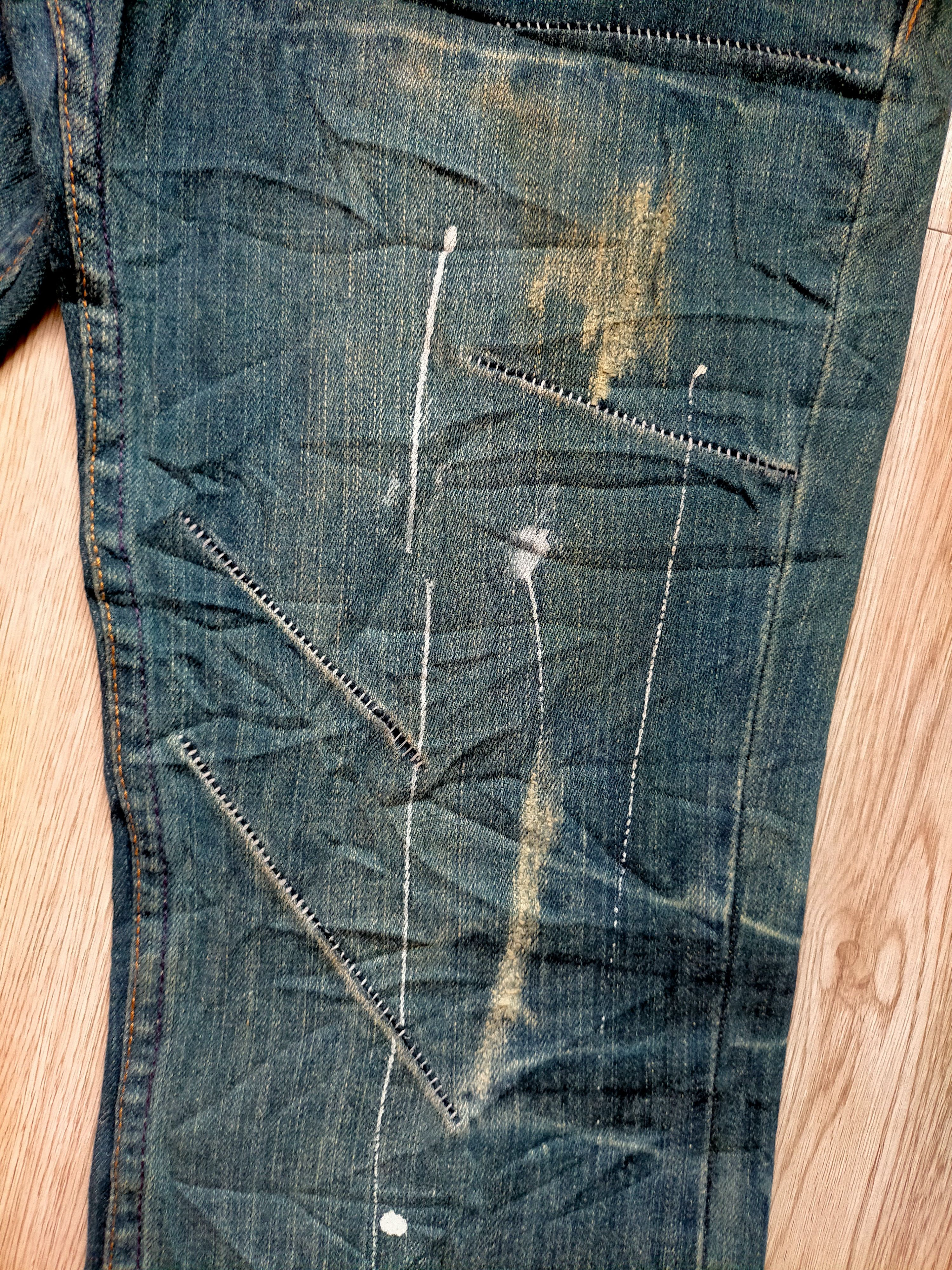 Hysteric Glamour Flare Jeans Root three Rare Design Painted Boot cut Denim Size US 30 / EU 46 - 7 Thumbnail