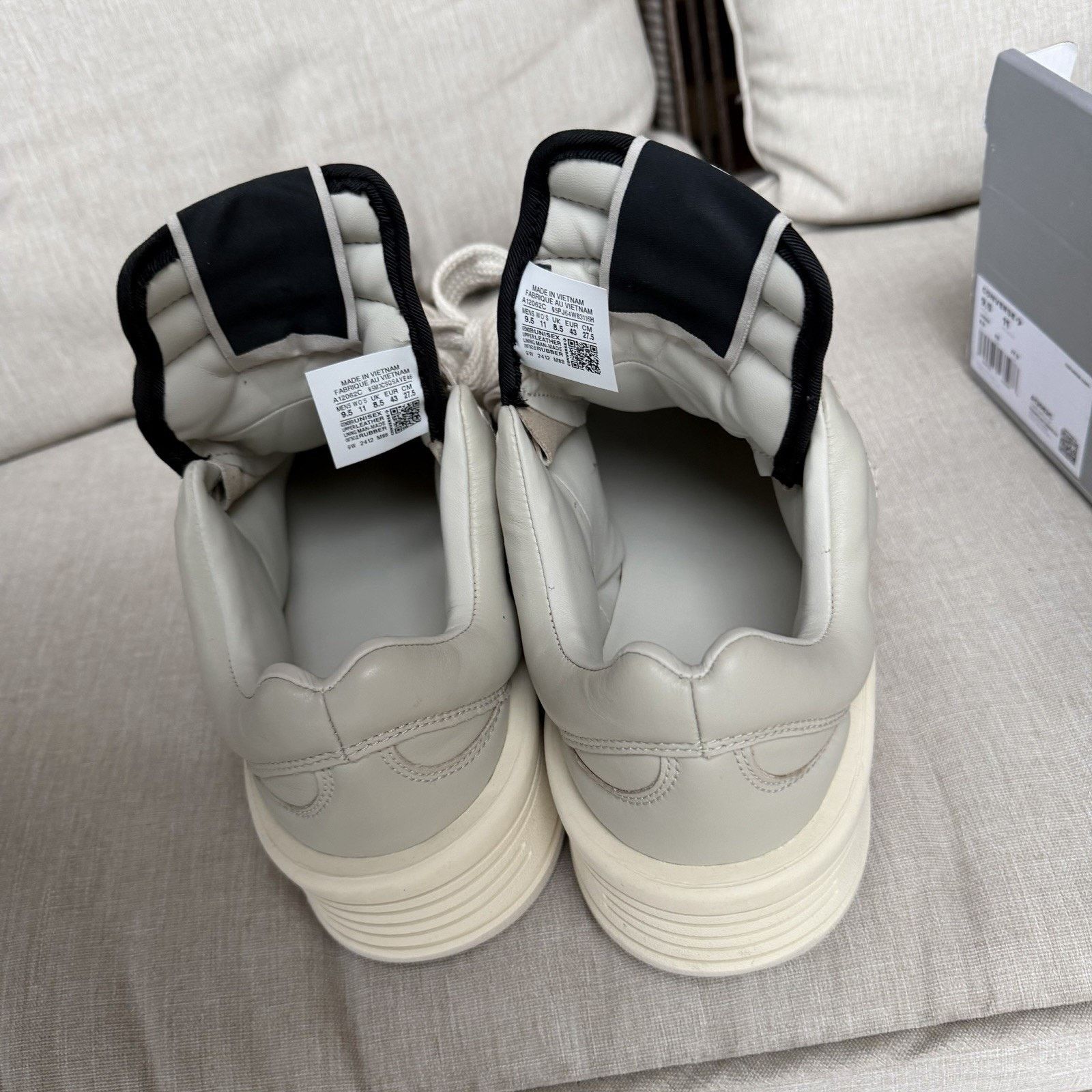 Rick owens converse 27.5cm leather 【公式通販】