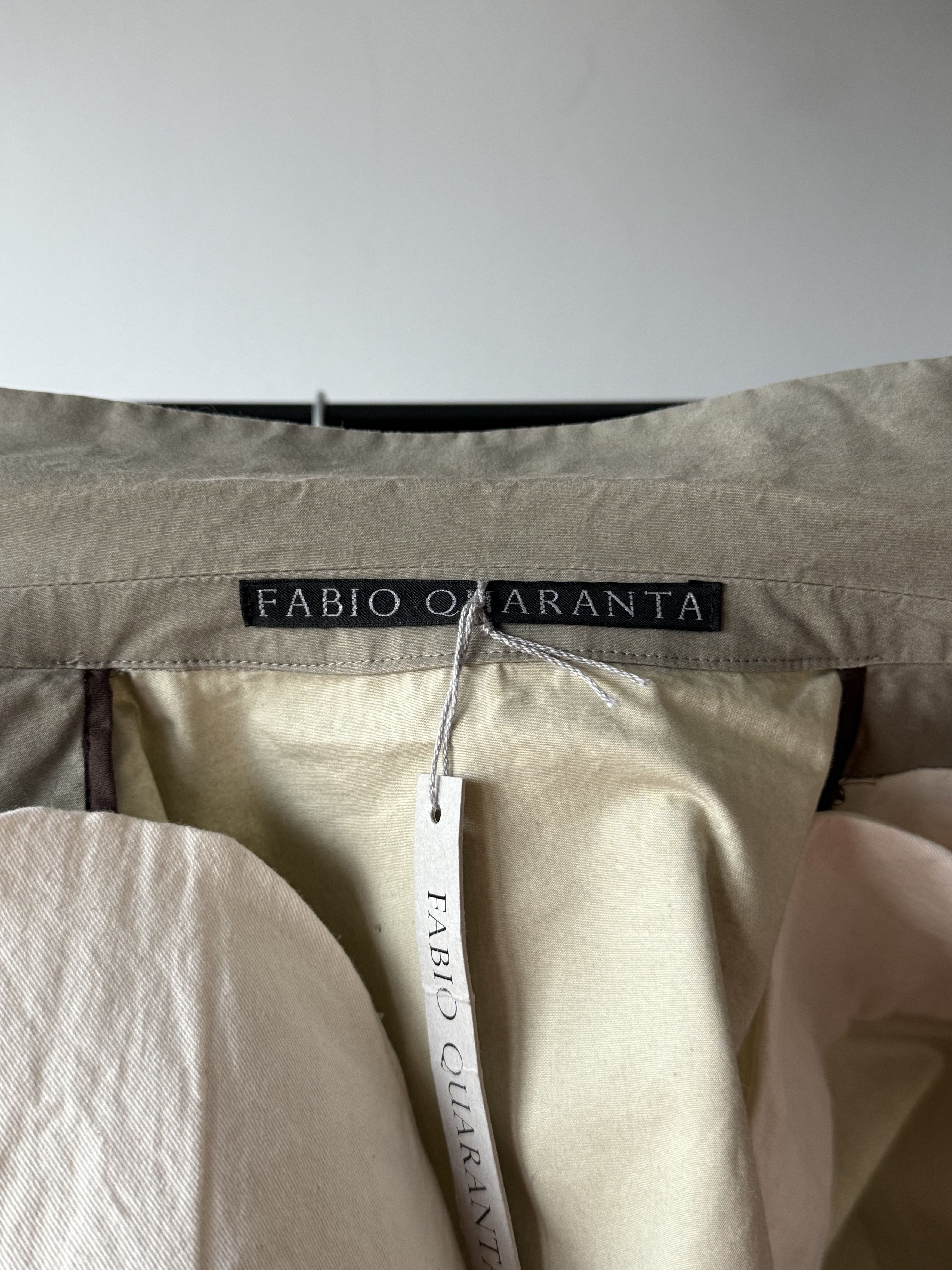 FABIO QUARANTA Fabio Quaranta Unlined Classic Cotton Blazer Jacket Rare Size 48R - 16 Thumbnail
