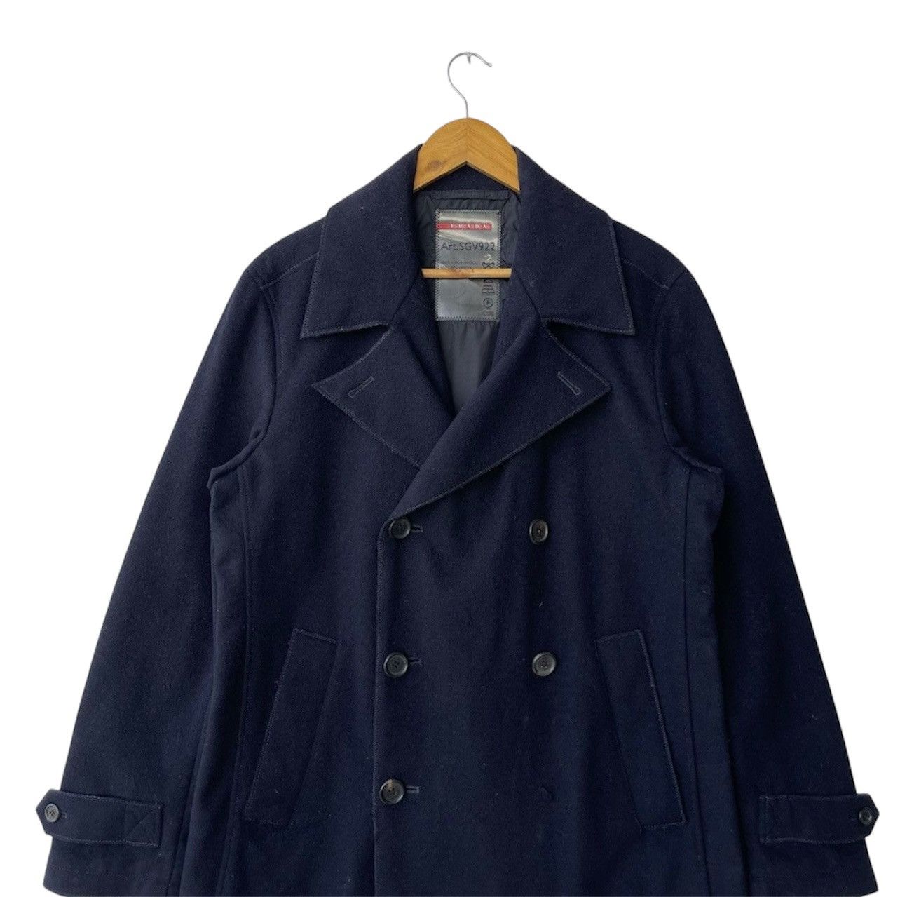 Prada PRADA Art SGV922 Double Breasted Virgin Wool Jacket Saiz 48 Size US M / EU 48-50 / 2 - 7 Thumbnail