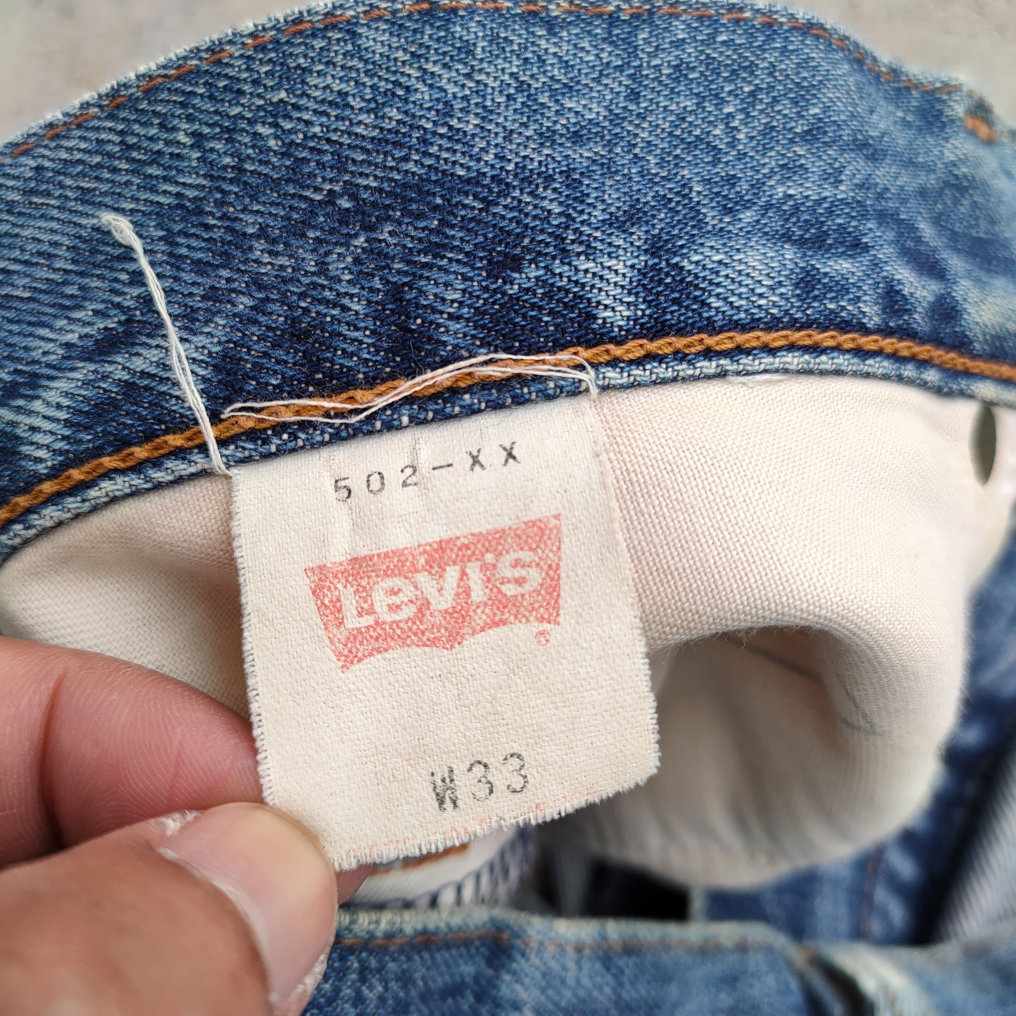 Levi's Vintage Clothing VINTAGE LEVI'S 502 98' BIG E SELVEDGE JEANS DENIM PANTS Size US 33 - 18 Thumbnail