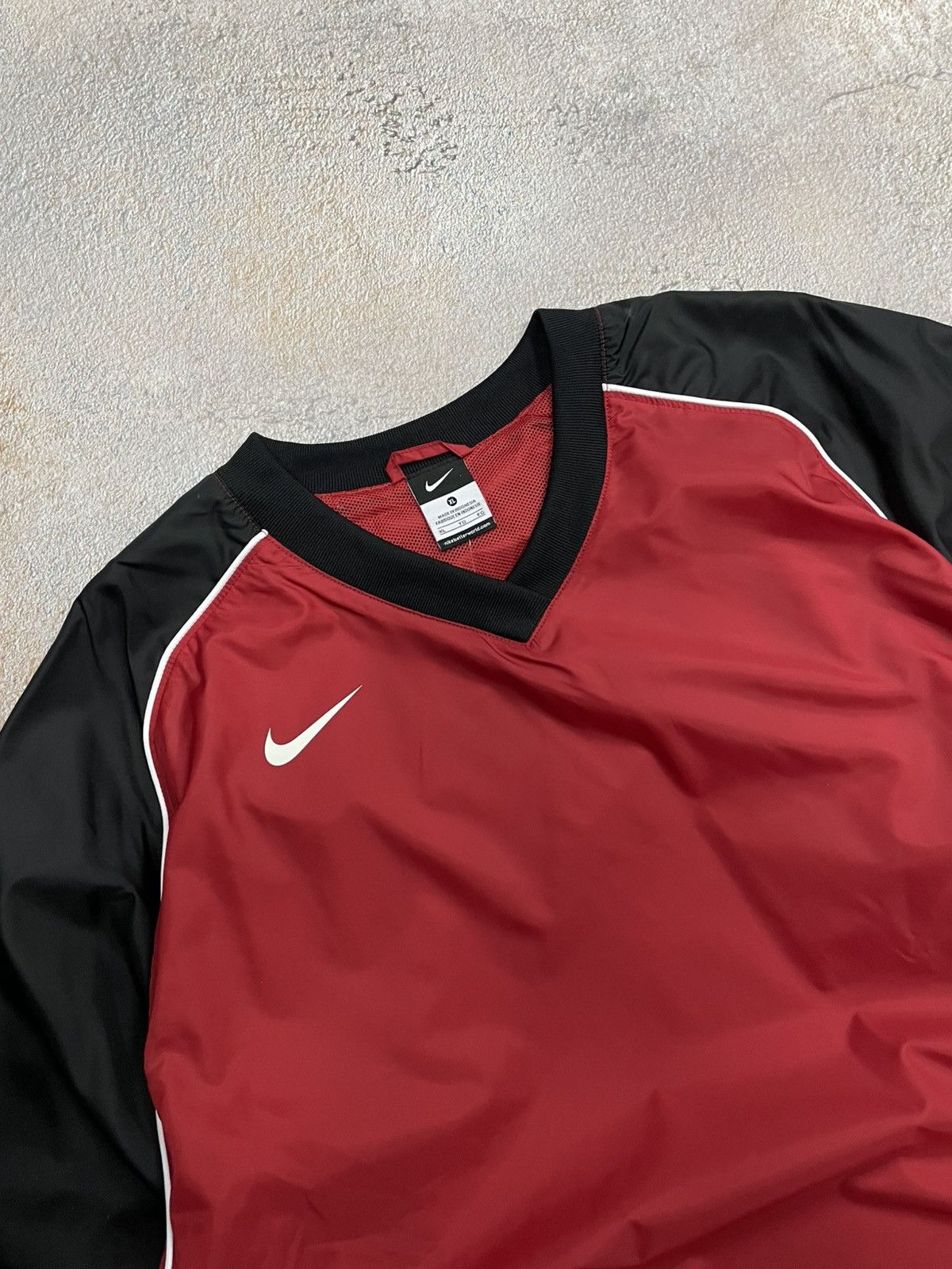 Nike Vintage Nike Nylon Drill Sweatshirt Small Swoosh Size US XL / EU 56 / 4 - 3 Thumbnail