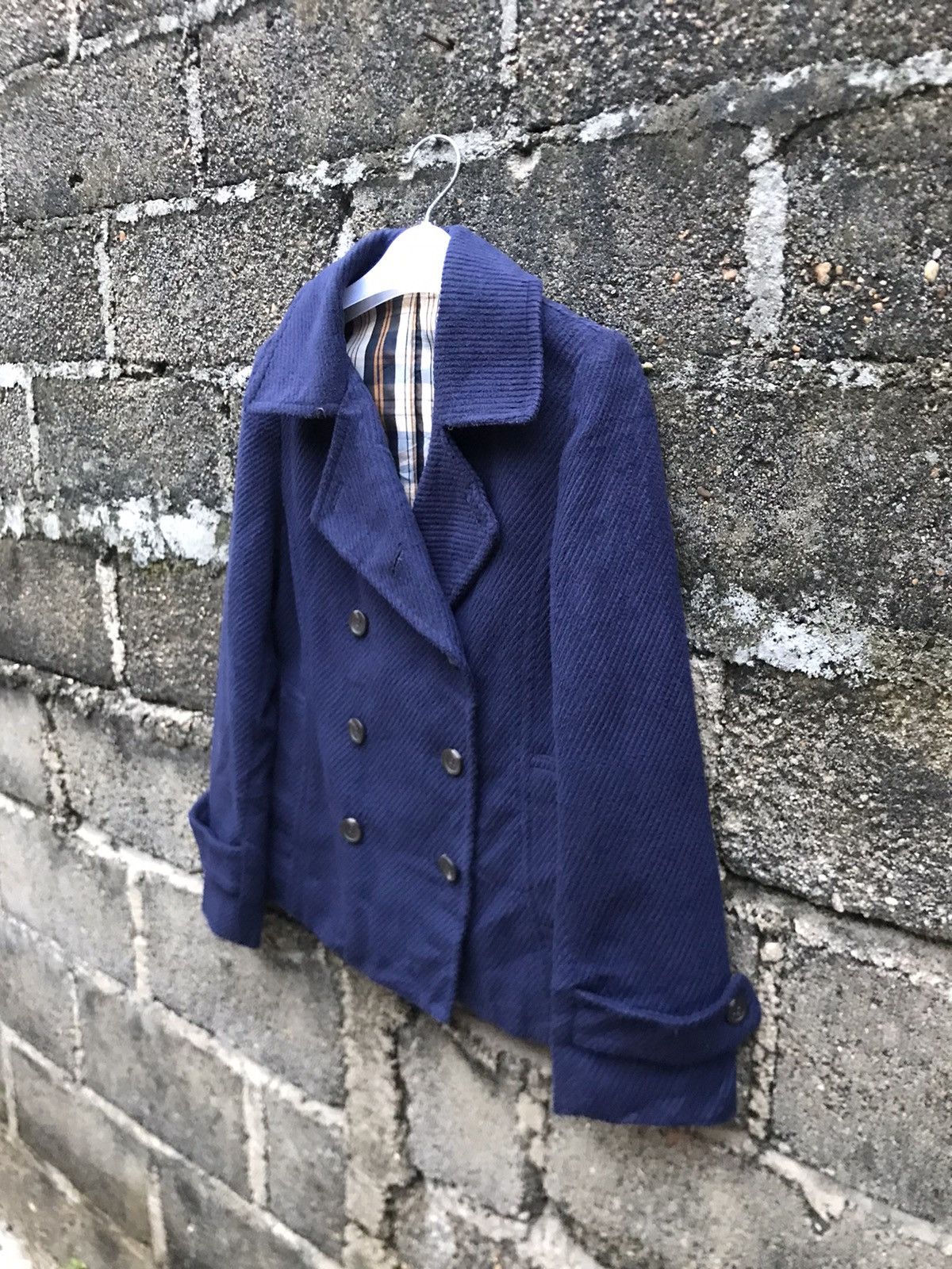 Japanese Brand × Vintage ⚡️Vintage Vis Double Breast Cropped Coat Size S / US 4 / IT 40 - 3 Thumbnail