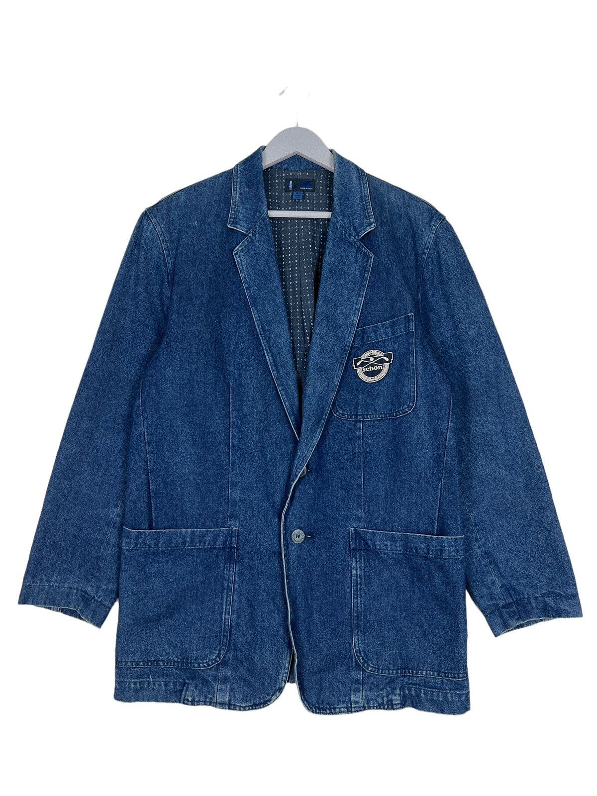 Mila Schon 🔥 SCHON DENIM BLAZER JACKET MADE IN ITALY Size US S / EU 44-46 / 1 - 2 Thumbnail